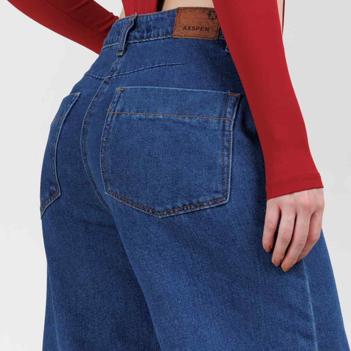 Jean Wide Leg  Ax-3071 Rigido - miniatura 4