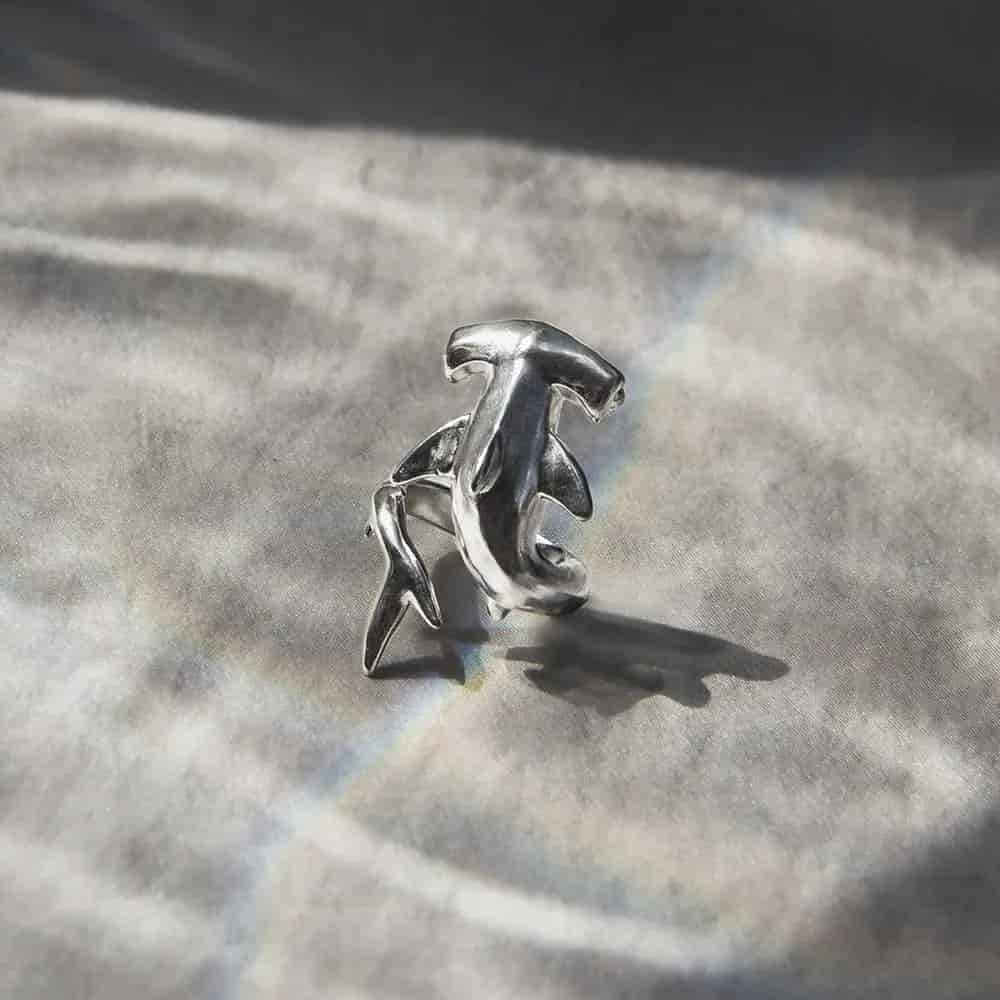 Anillo Tiburón martillo - miniatura 2