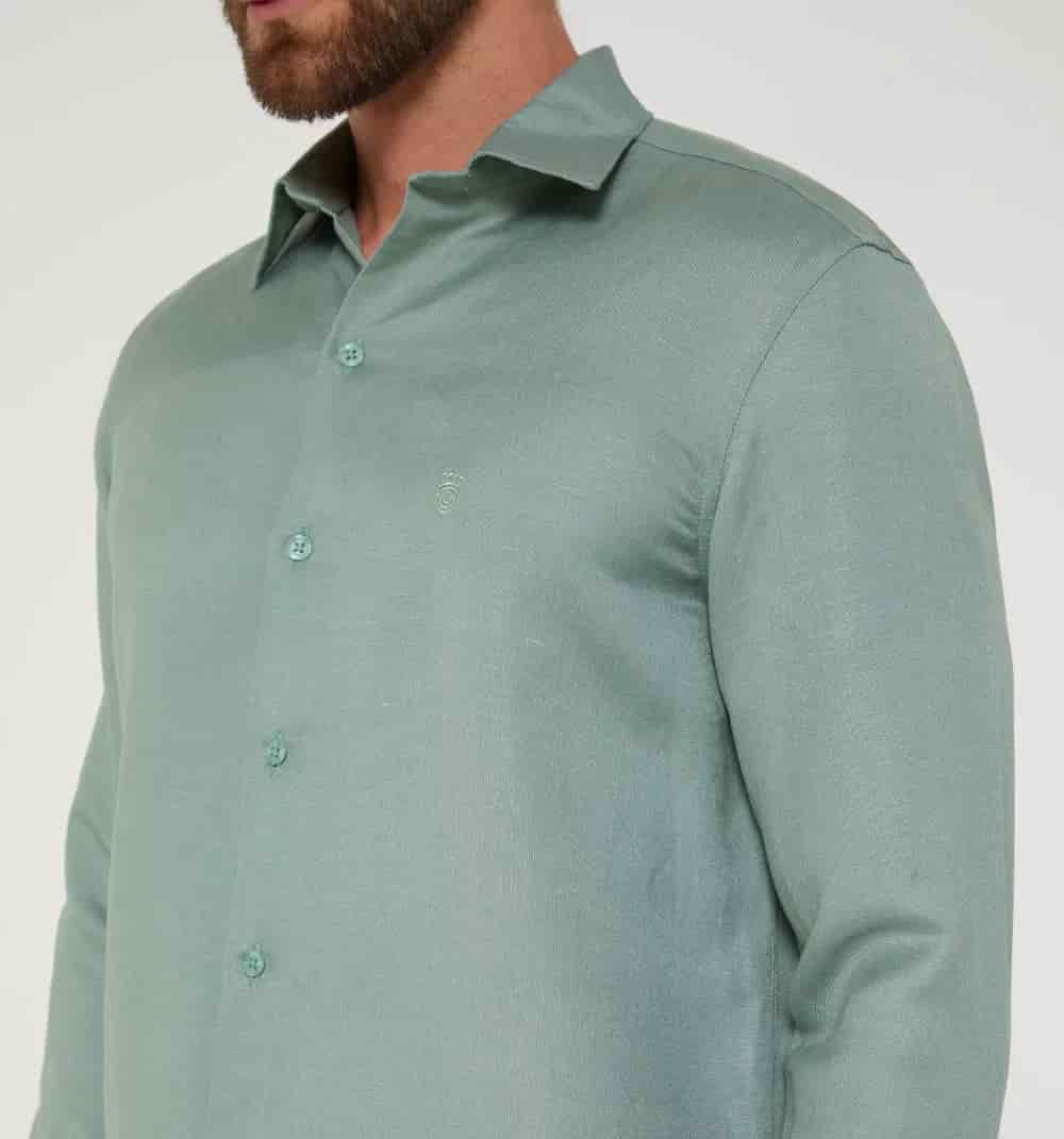 Camisa para hombre de lino - miniatura 43