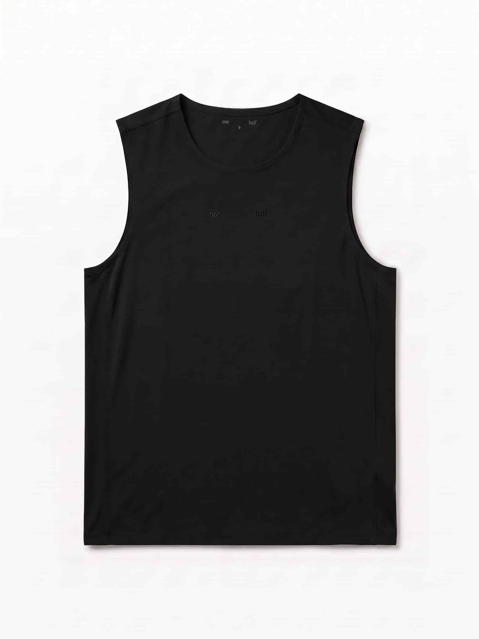 MEN WELLNESS TANK T-SHIRT - BLACK - miniatura 1