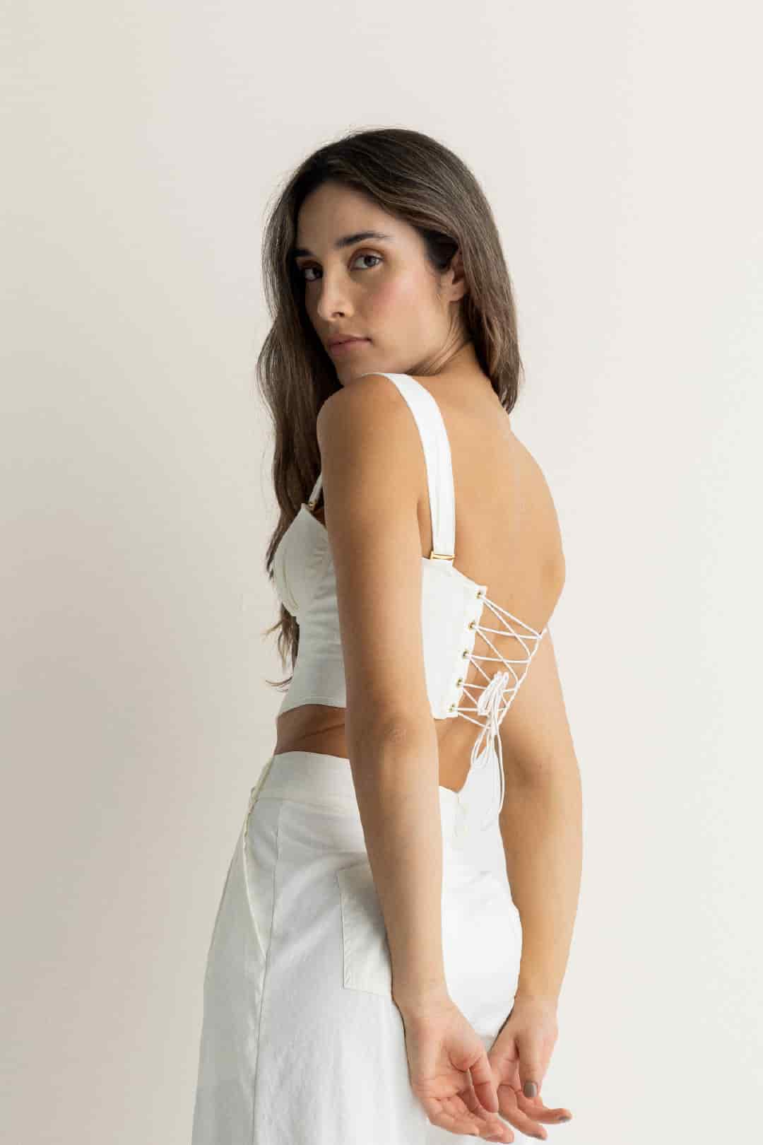 CROP TOP NOAH MARFIL - miniatura 3