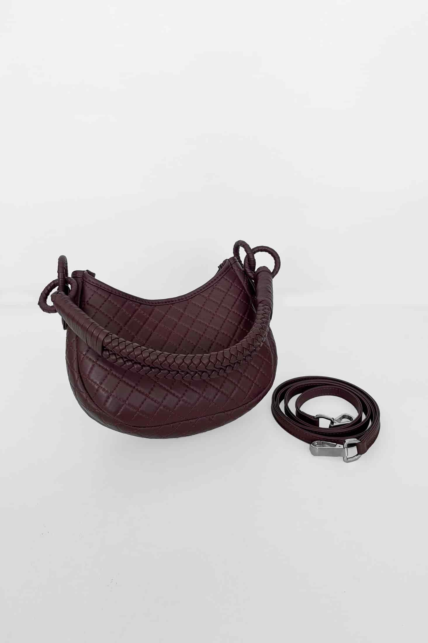 Saddle Mini, Shoulder Bag - Burgundy - miniatura 5