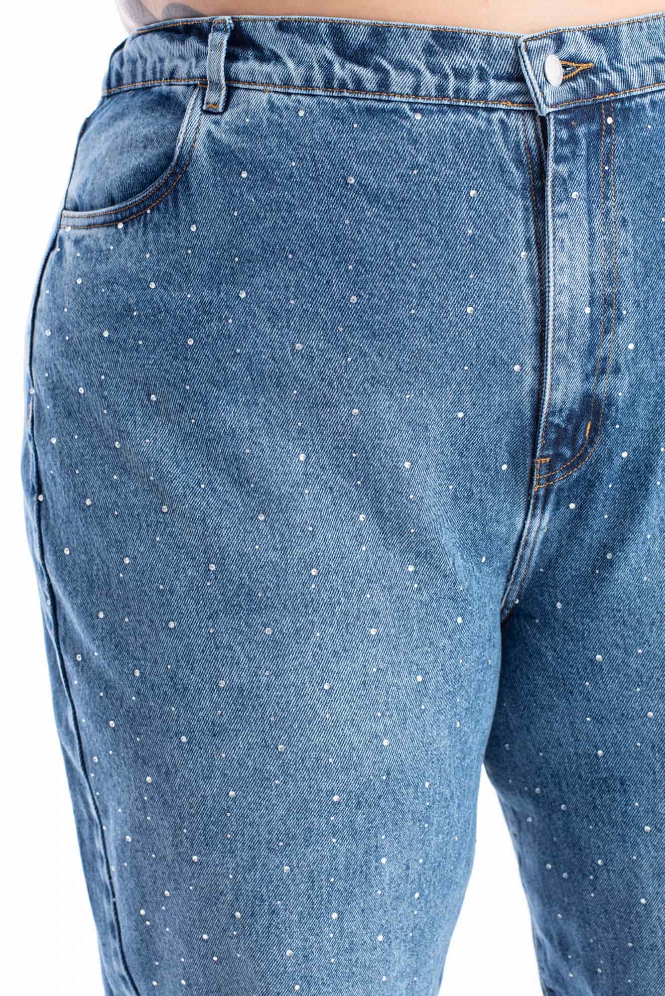 Jean Boyfriend Brillo Azul Medio 399 - miniatura 19
