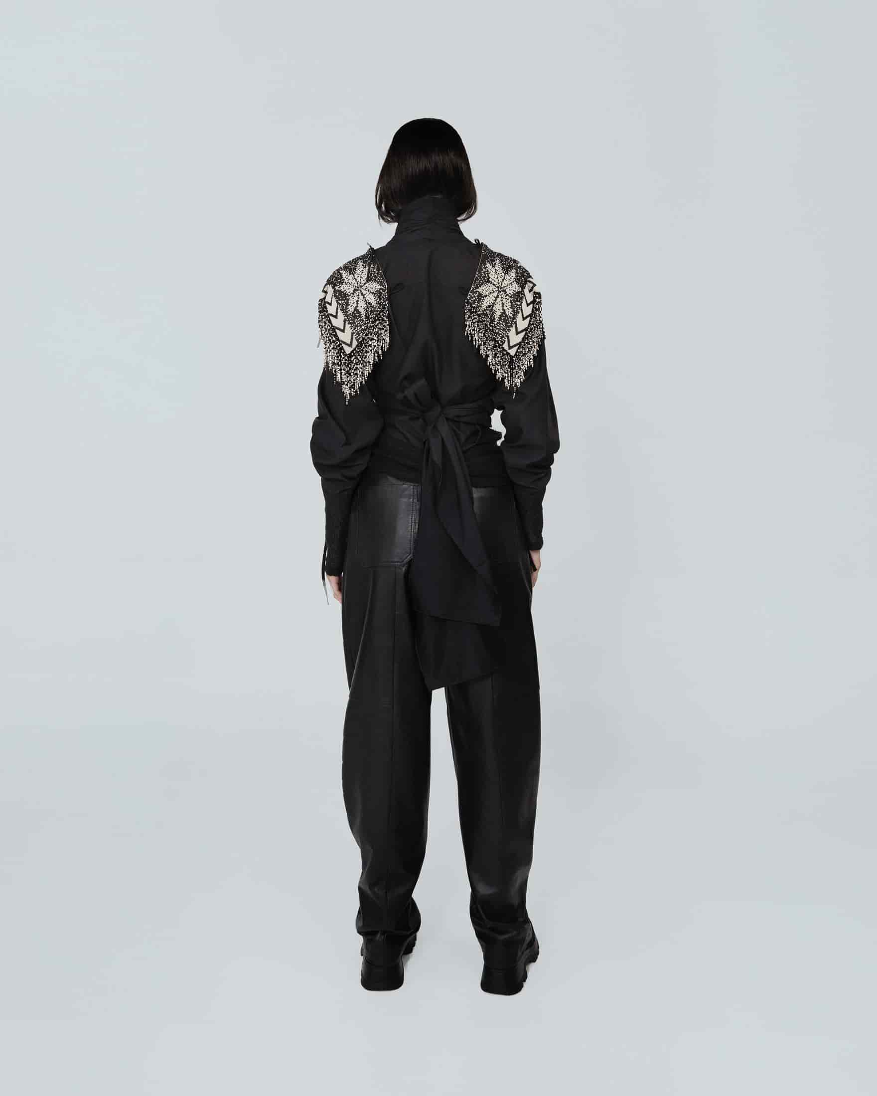 “CHAQUIRA” CROSSED JAPANESE BLOUSE - miniatura 4