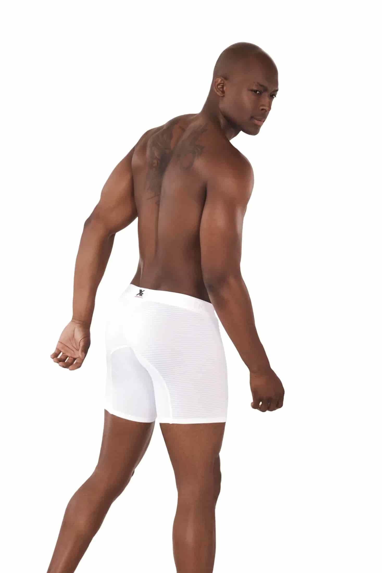 BOXER MICROFIBRA JACQUARD DESAGUJADO  BLANCO - miniatura 3