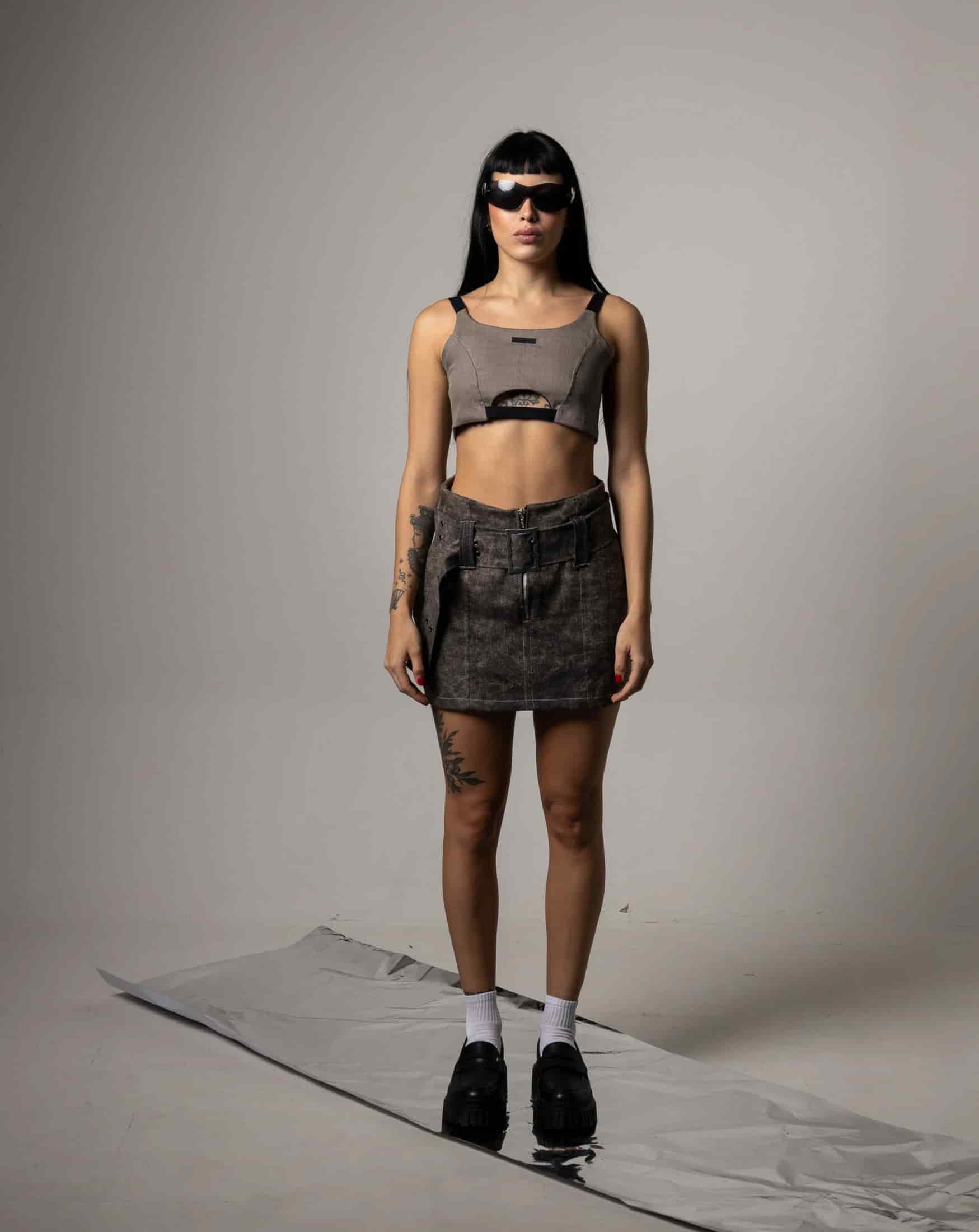 Top Marie- Gris - miniatura 5