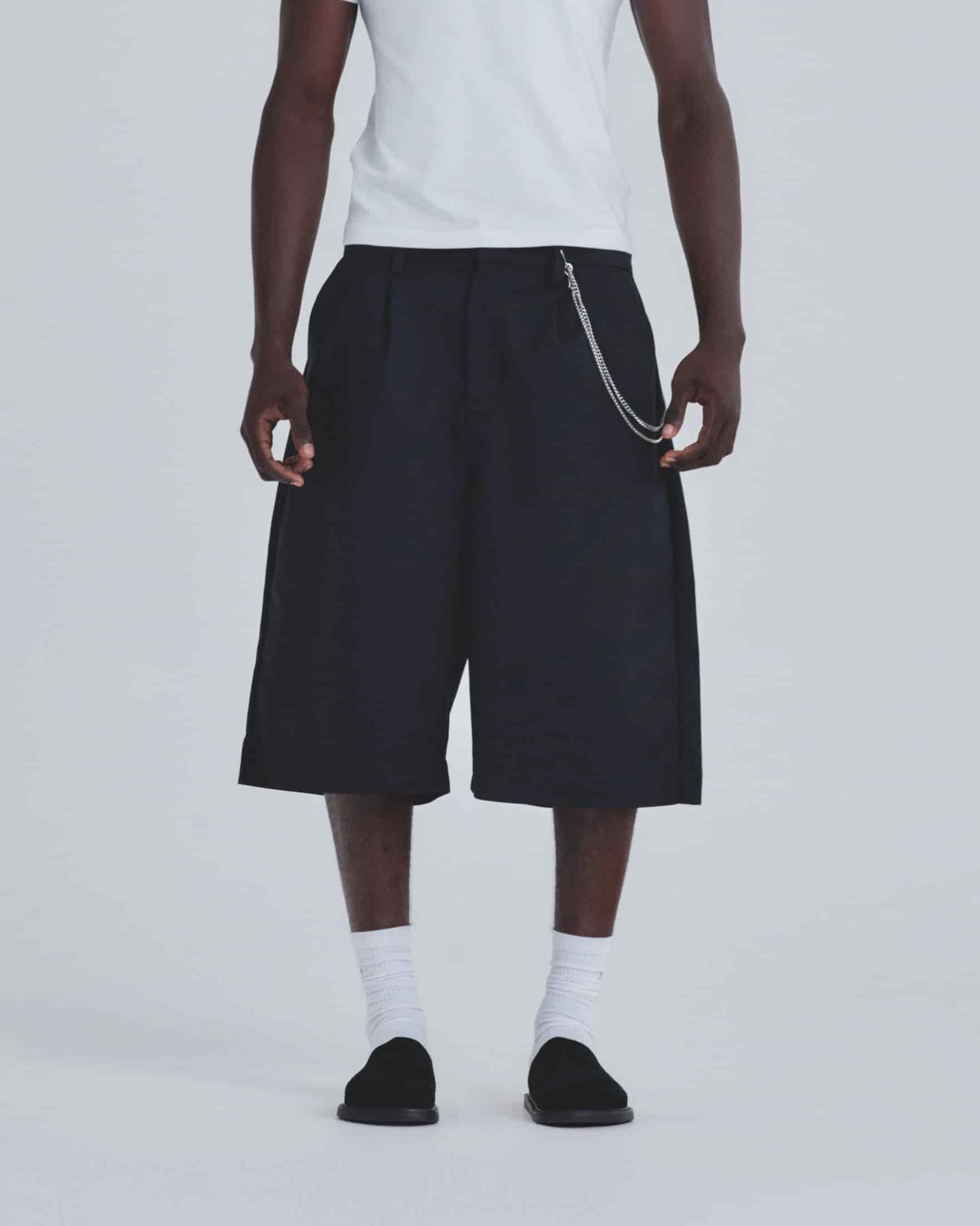 Basics Tailored Jorts Black - miniatura 2