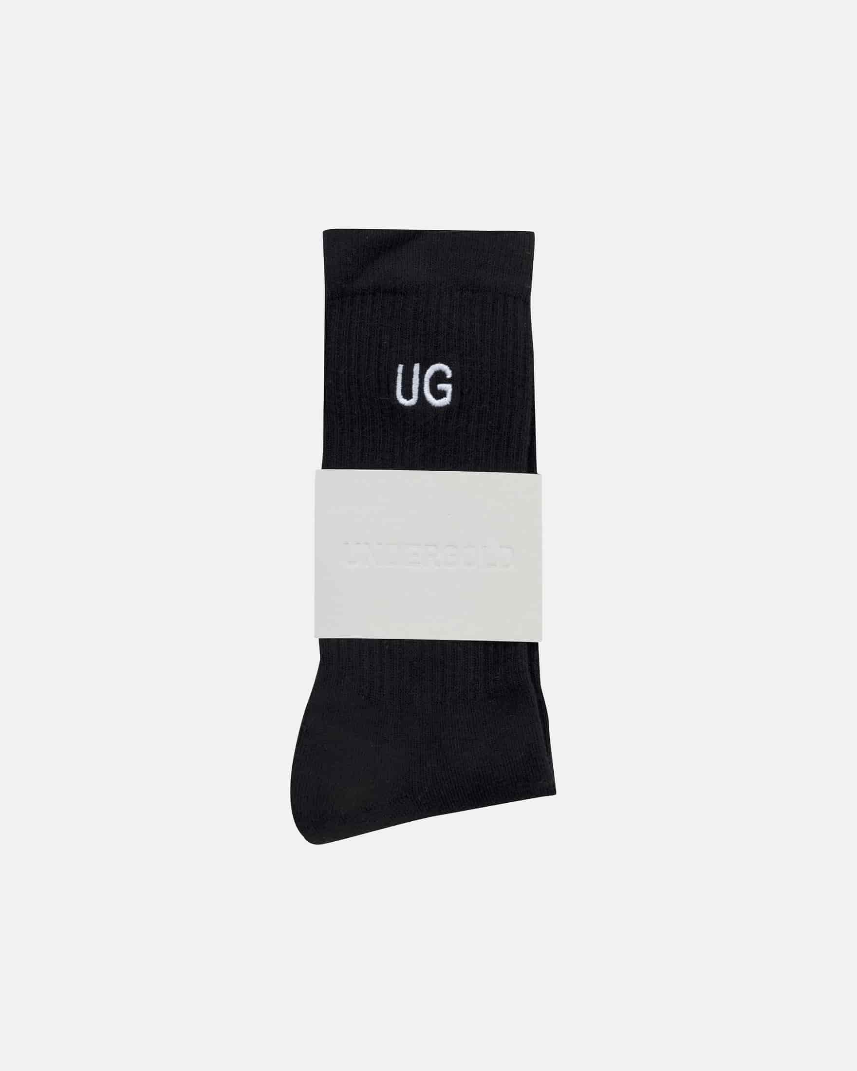 Basics Embroidered UG Socks Black - miniatura 3