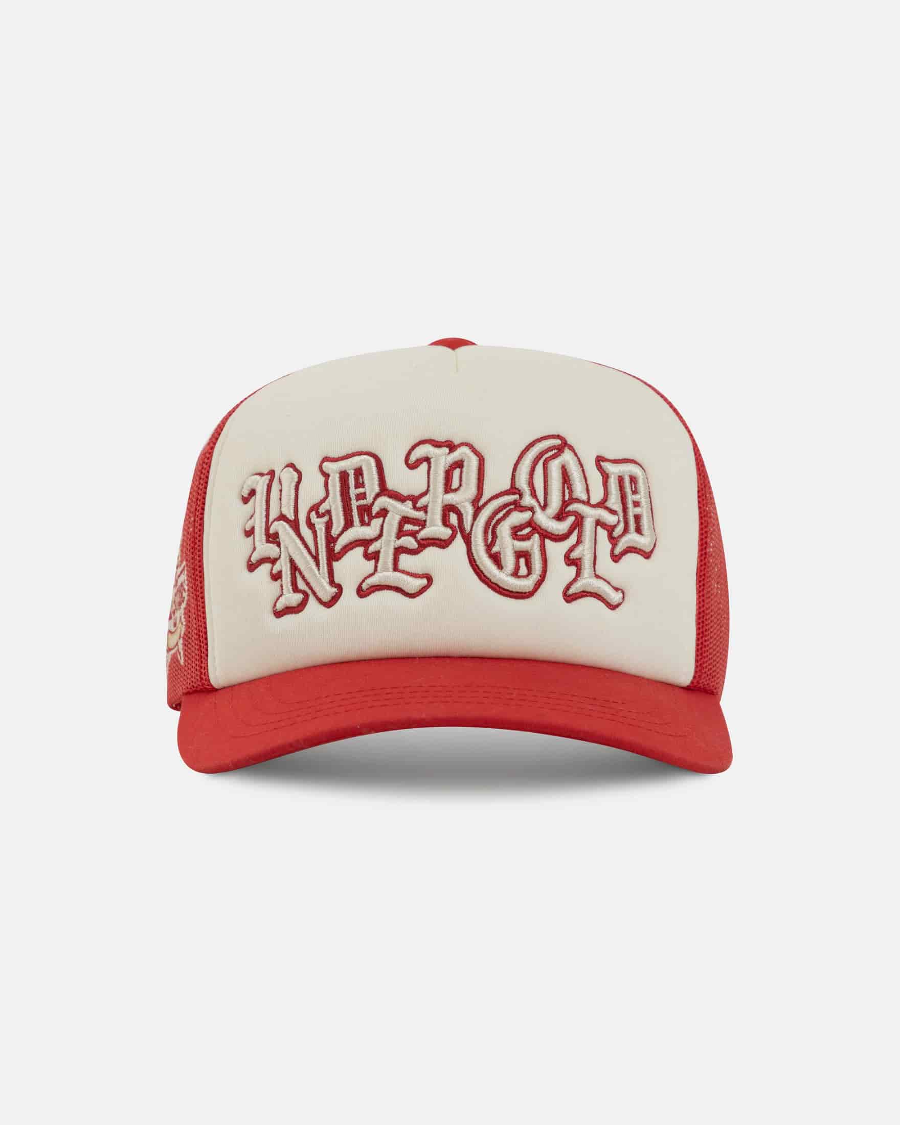 Basics UNDERGOLD Goth Trucker Cap Red/Cream - miniatura 1