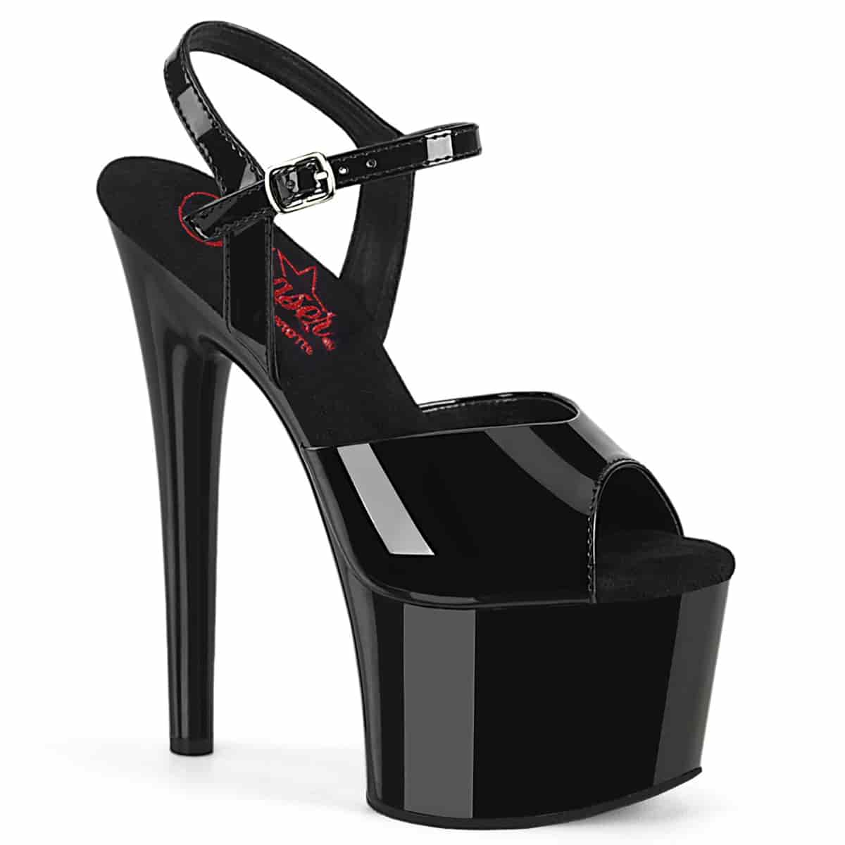 Tacones Passion Negros – Plataforma Pleaser – PASN709 - miniatura 1