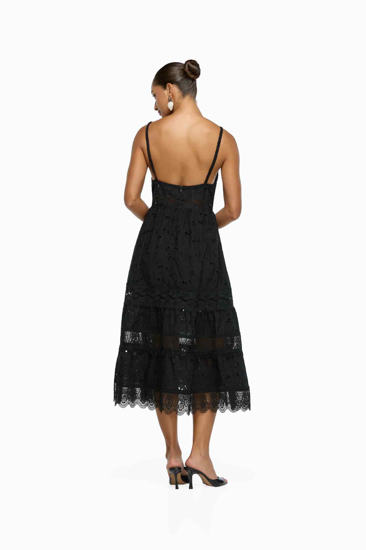 PENELOPE MIDI DRESS BLACK - miniatura 4
