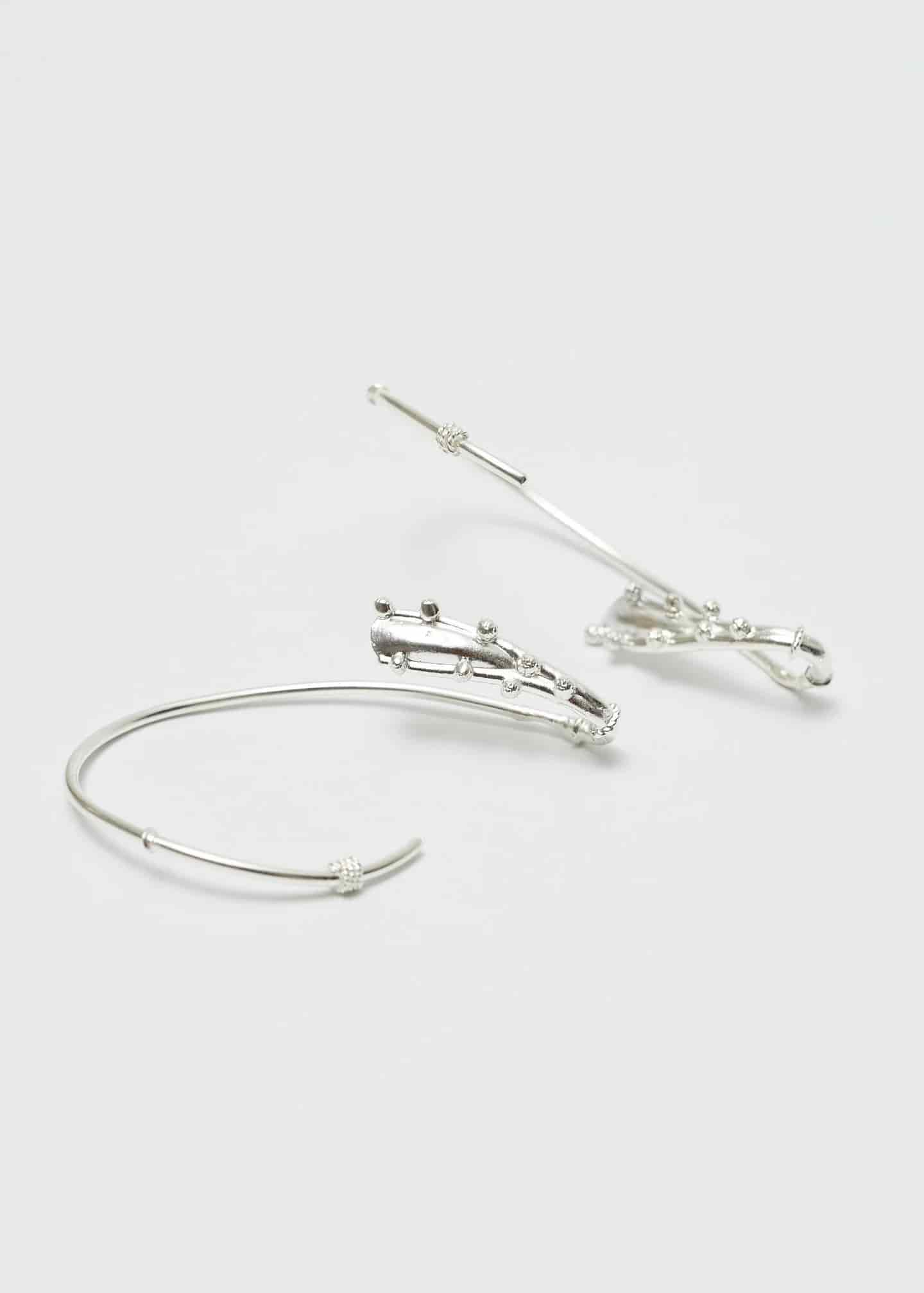 Earcuff Estambre Plata - miniatura 5