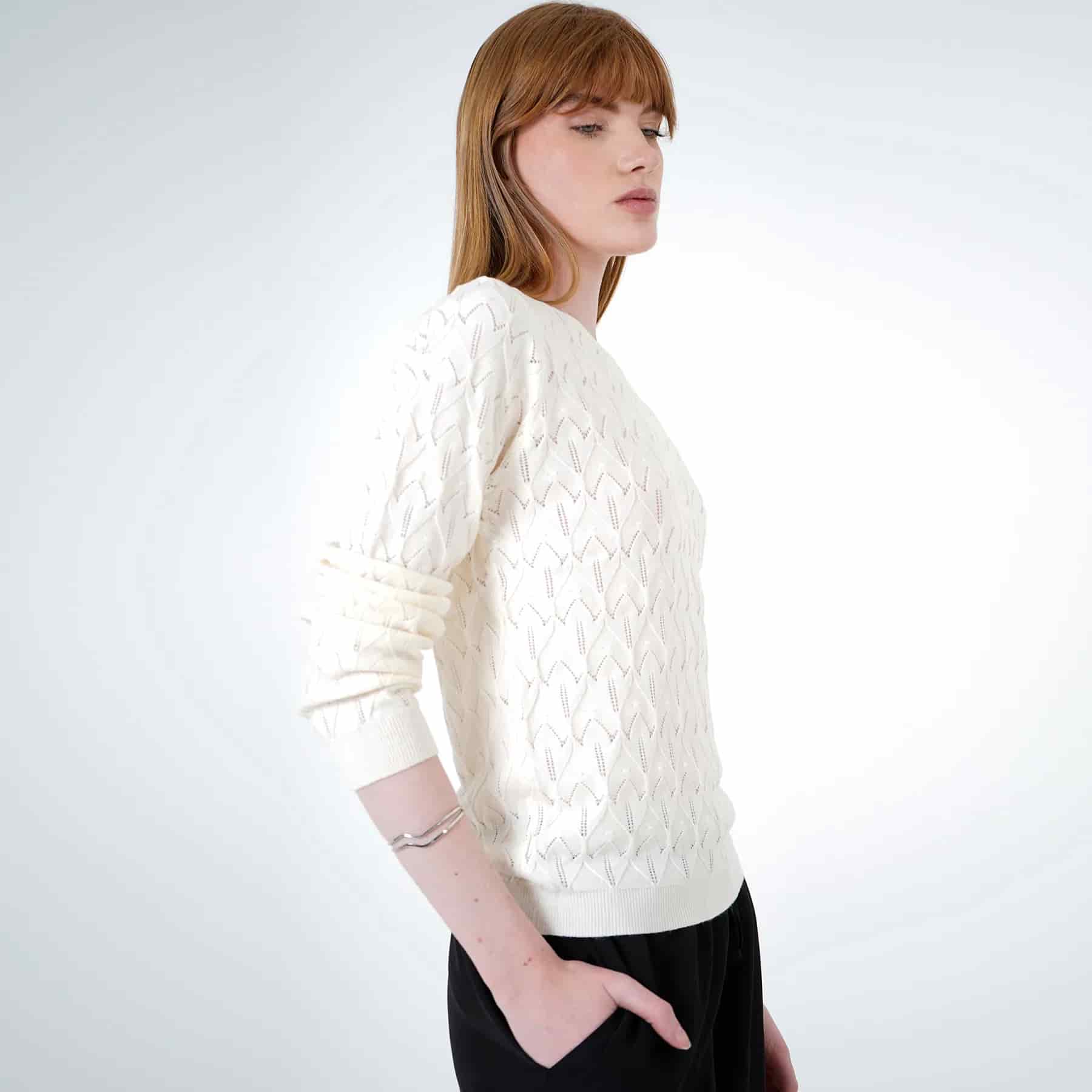 Sweater Cuello V Manga Larga - miniatura 10