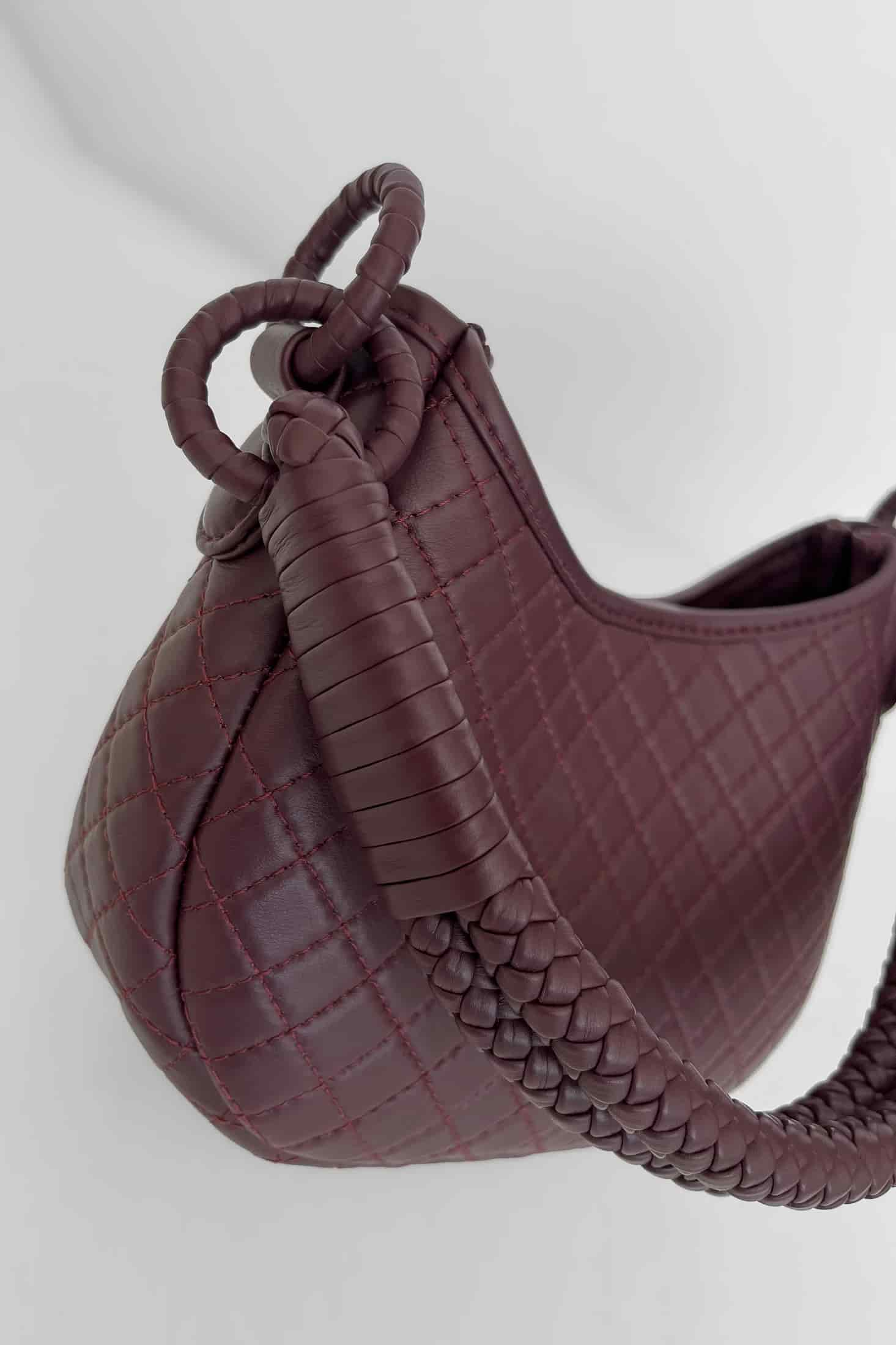 Saddle Mini, Shoulder Bag - Burgundy - miniatura 7