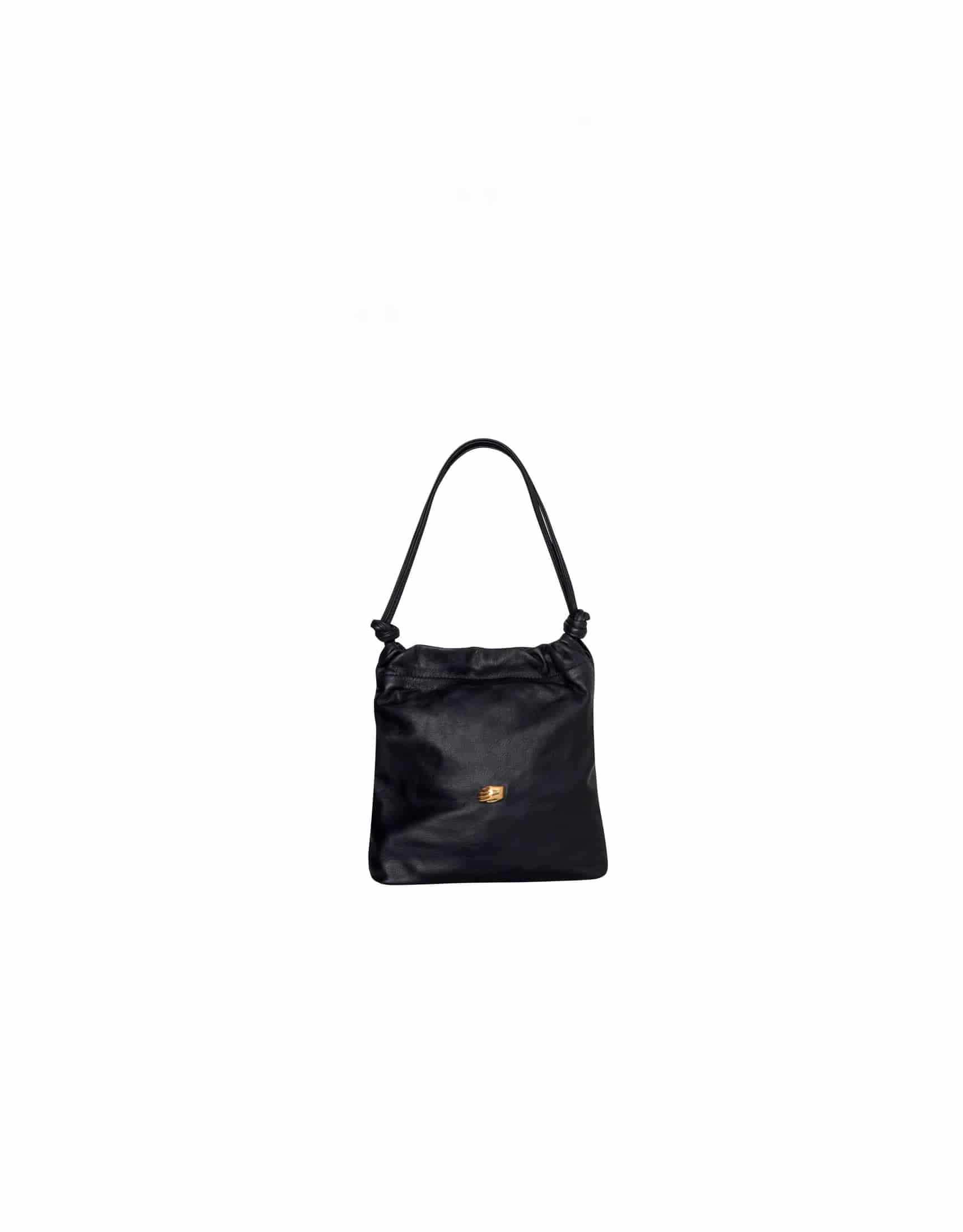 Le Sac Petite Bottle Green Leather Bag - miniatura 2
