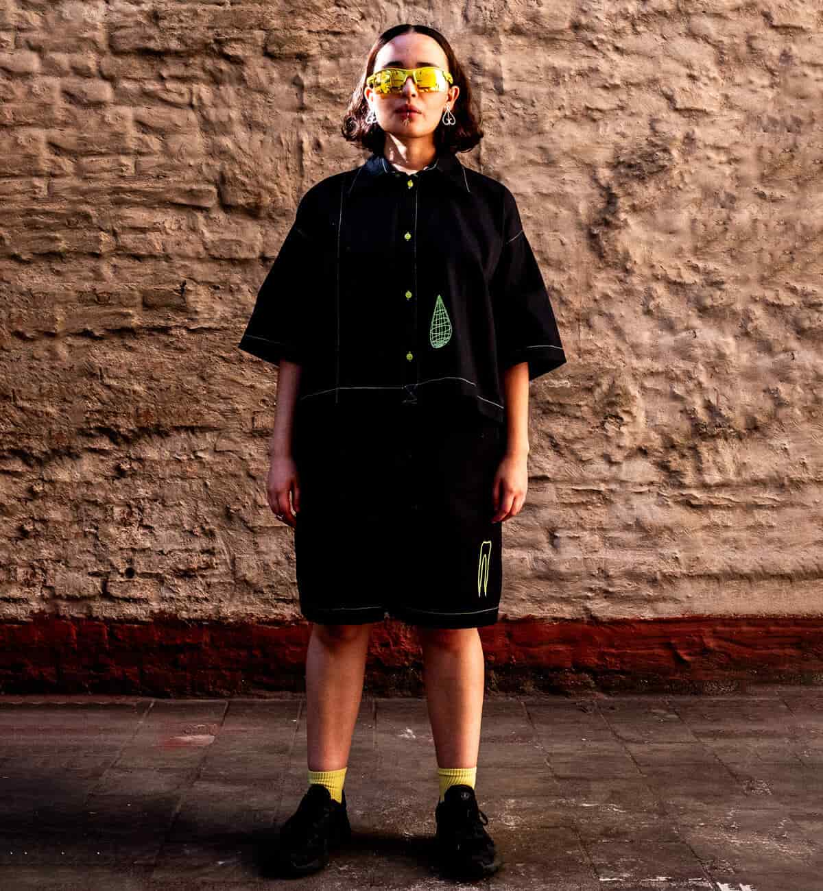 ✴︎ Bermuda Futuro Agender 🩸 Cc: Caníbal ✴︎ Negro Neón - miniatura 2