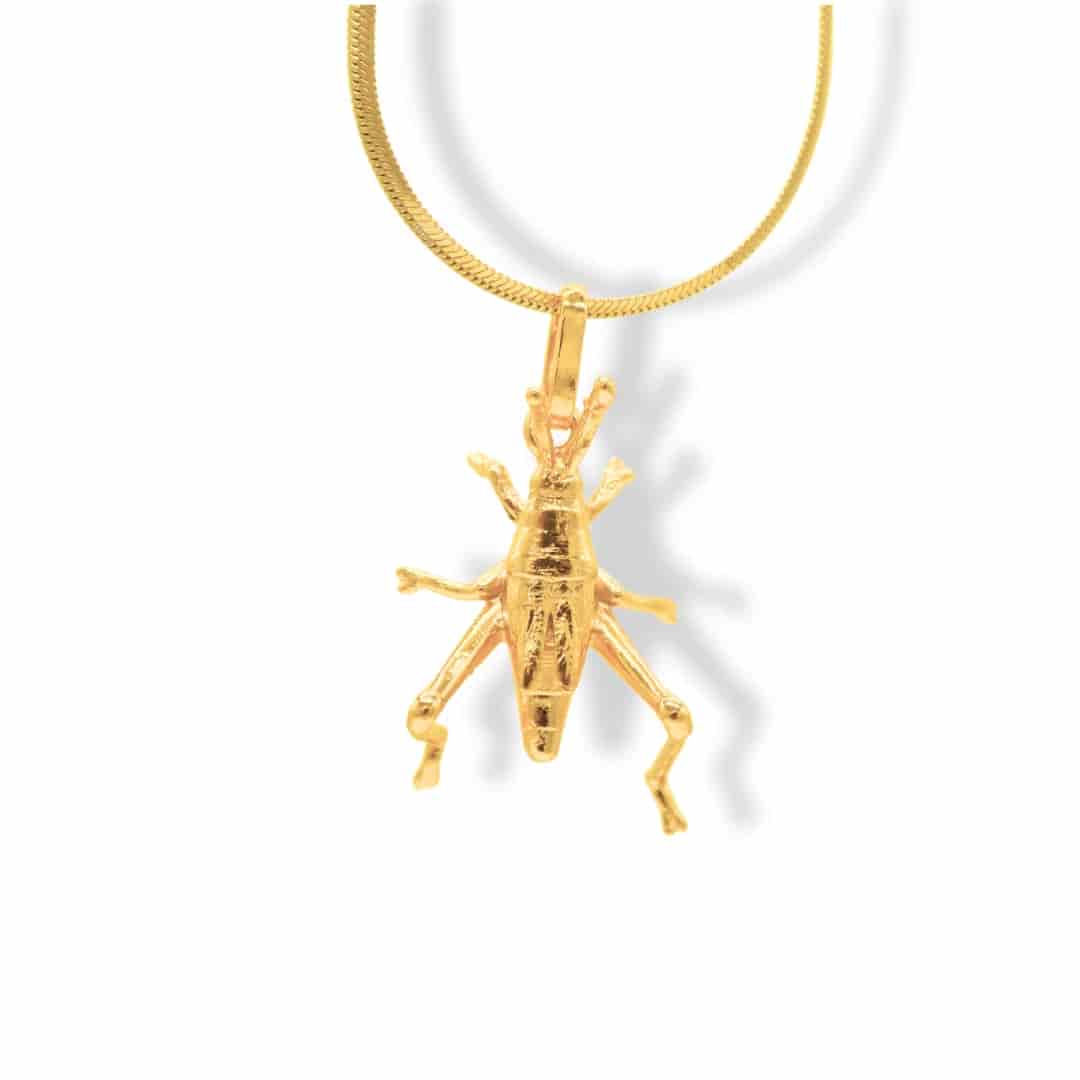 Cadena con saltamontes mediano - miniatura 3