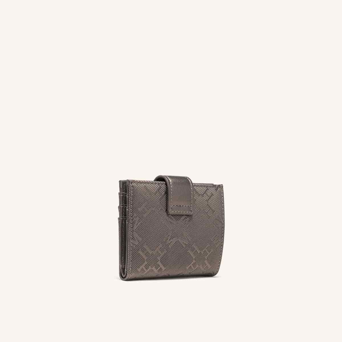 Tarjetero Broche Kantu Negro Plata Kroma - miniatura 3