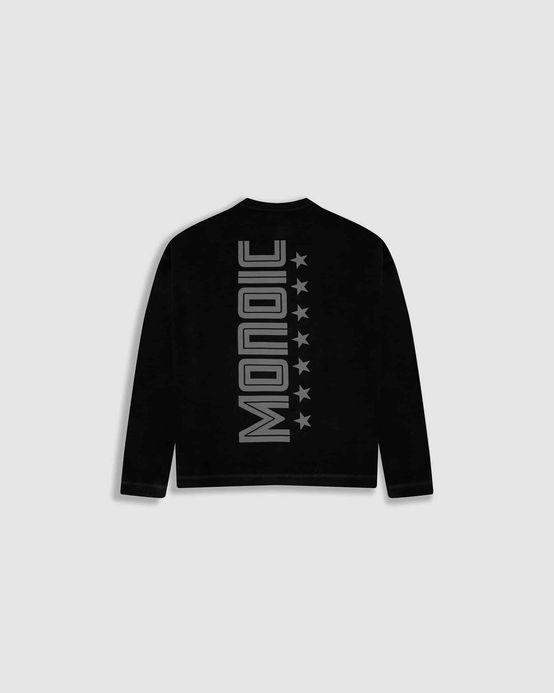 Camiseta Oversized Shield Waffle Long Sleeve - Negro (Exclusive) - miniatura 7