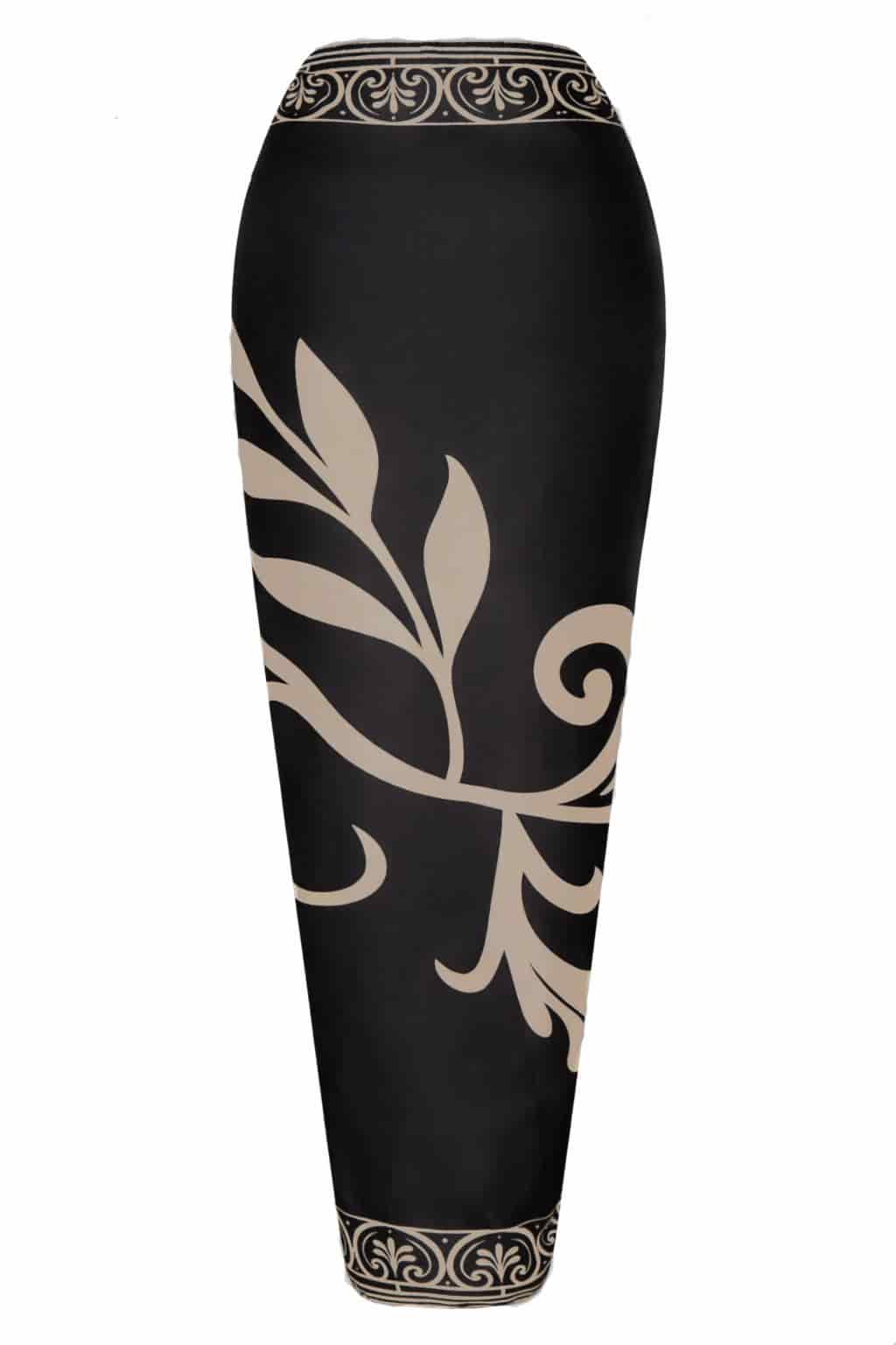 De La Falaise Cotton Silk Sarong / Ivory Flowers - miniatura 3