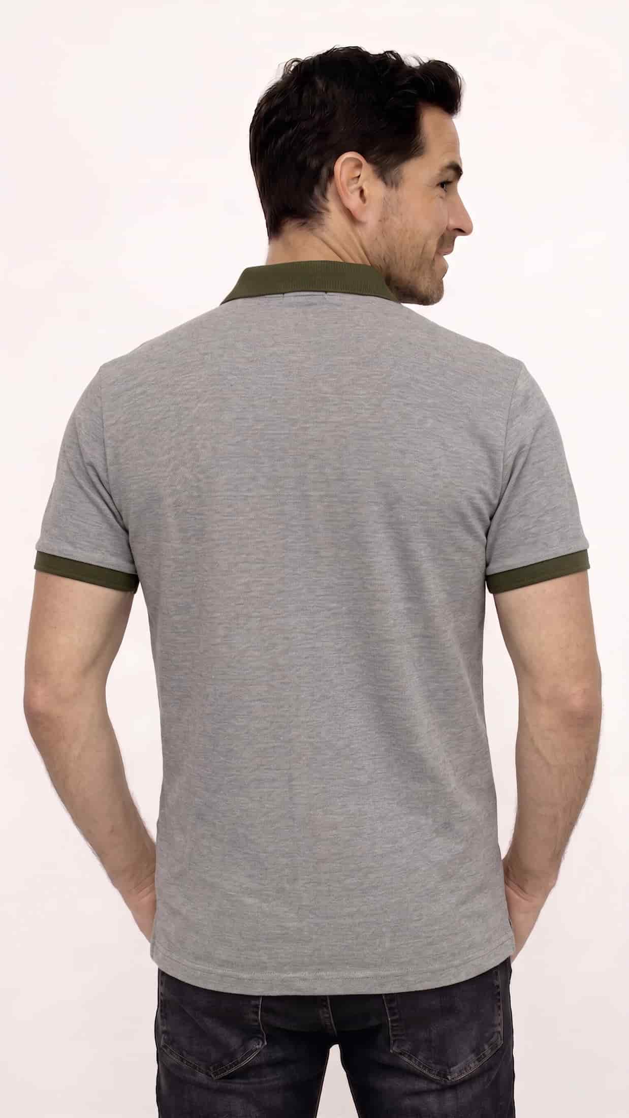 POLO MANGA CORTA CON CIERRE  PARA HOMBRE - miniatura 2