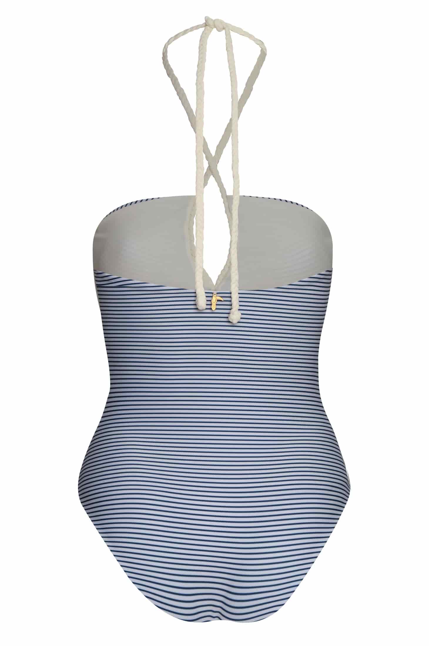 Saint Tropez One Piece / Navy Stripes - Ivory - miniatura 2