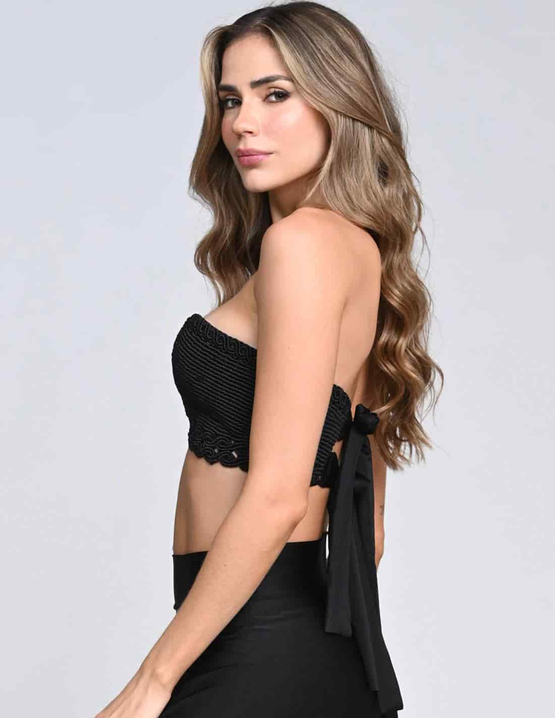 Crop Top Lovar Negro - miniatura 3
