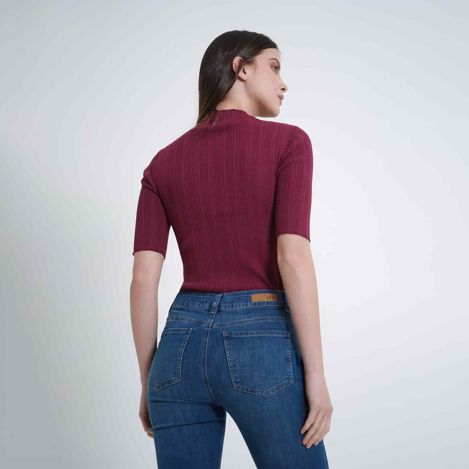 Sweater cuello alto manga al codo - miniatura 11
