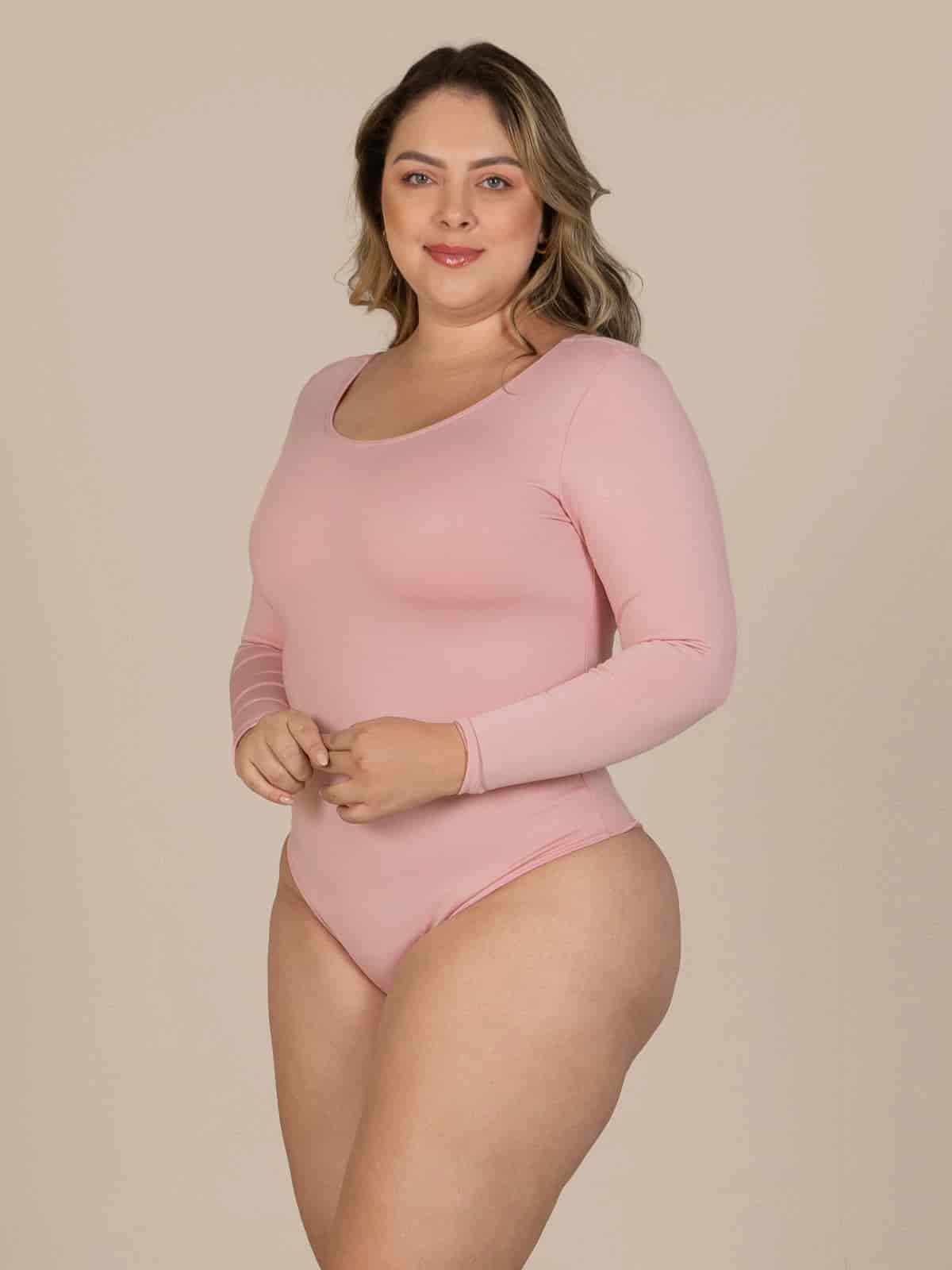Body magda rosado talla plus - miniatura 3