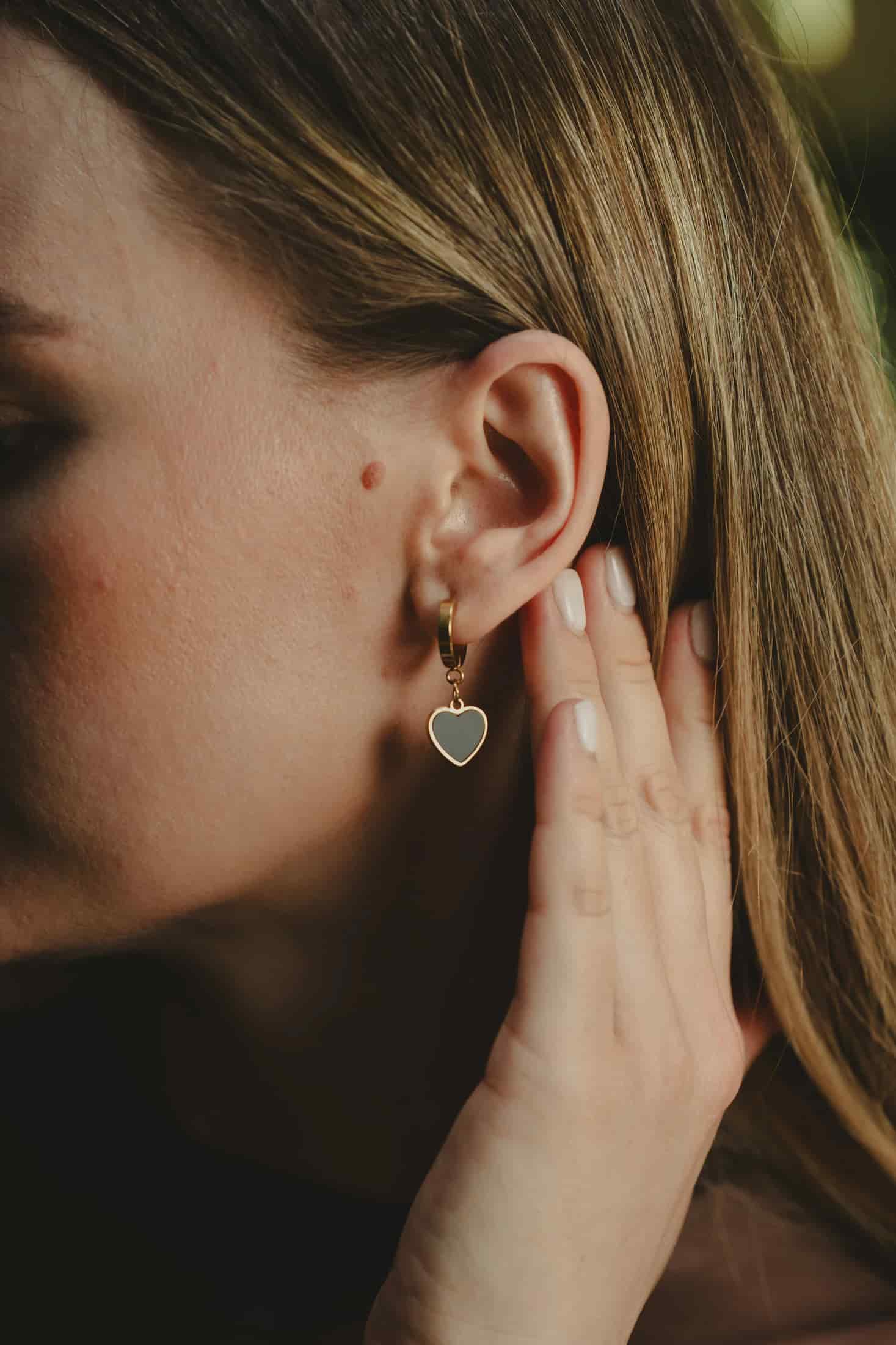 ARETES HEART BLACK - miniatura 4