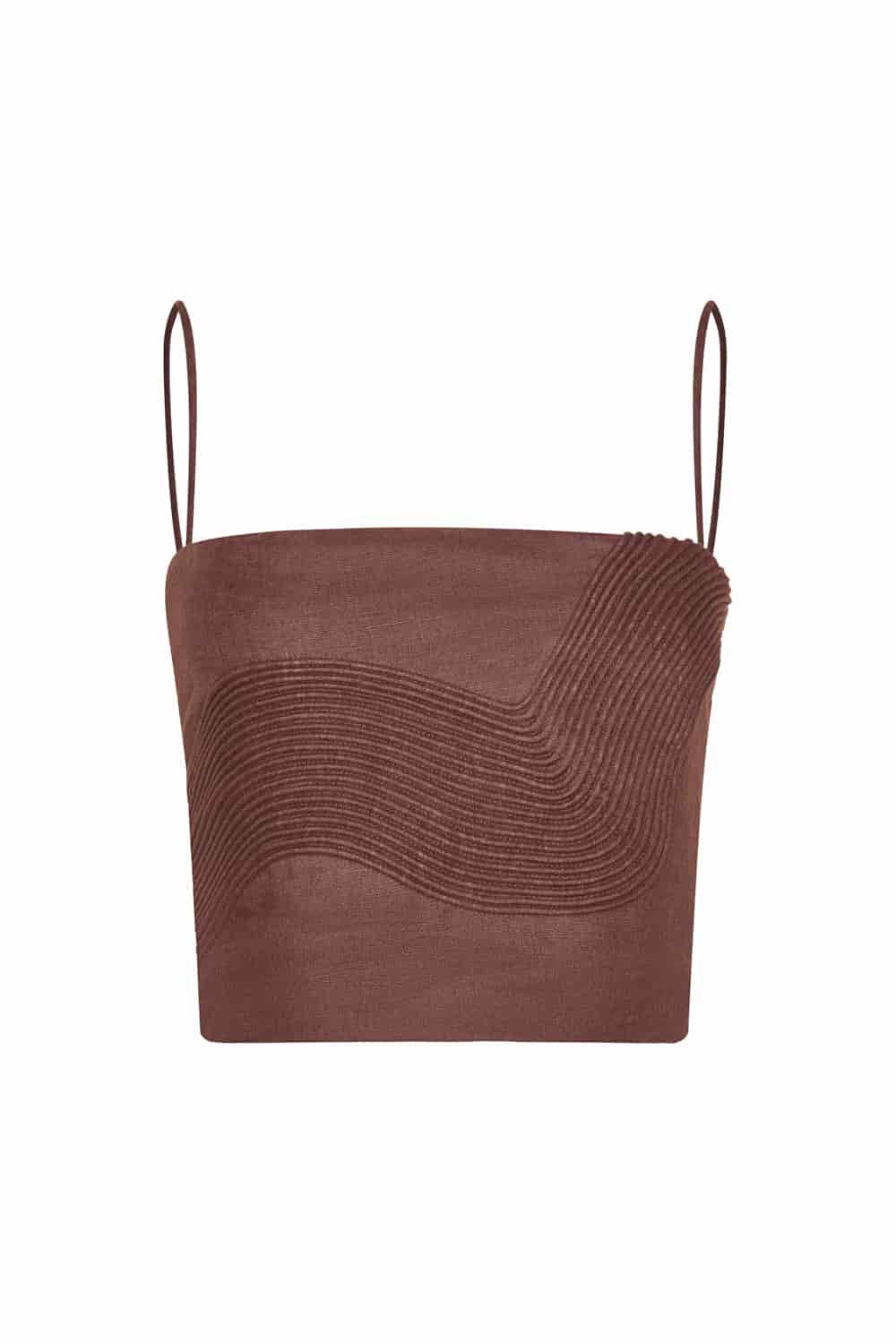 Crop top milan brown - miniatura 2