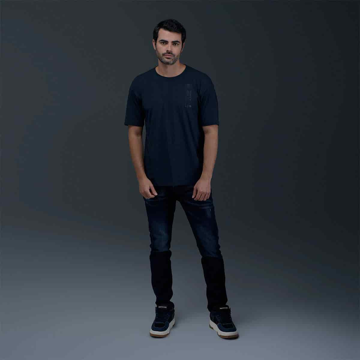 Camiseta Regular Azul - miniatura 4