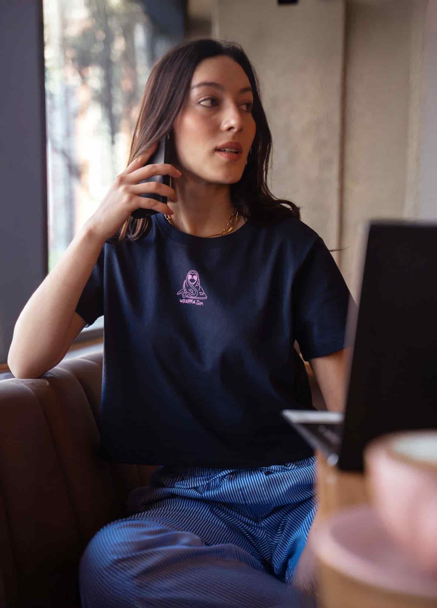 Wrapped Crop Top – Azul - miniatura 2