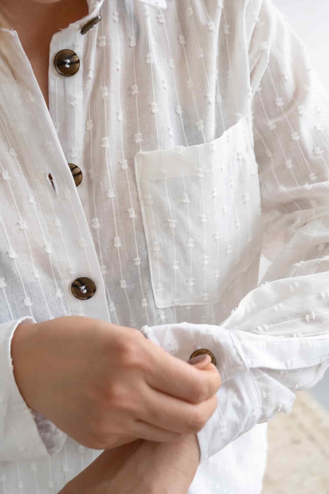 Camisa Vela de algodón | Blanco - miniatura 4