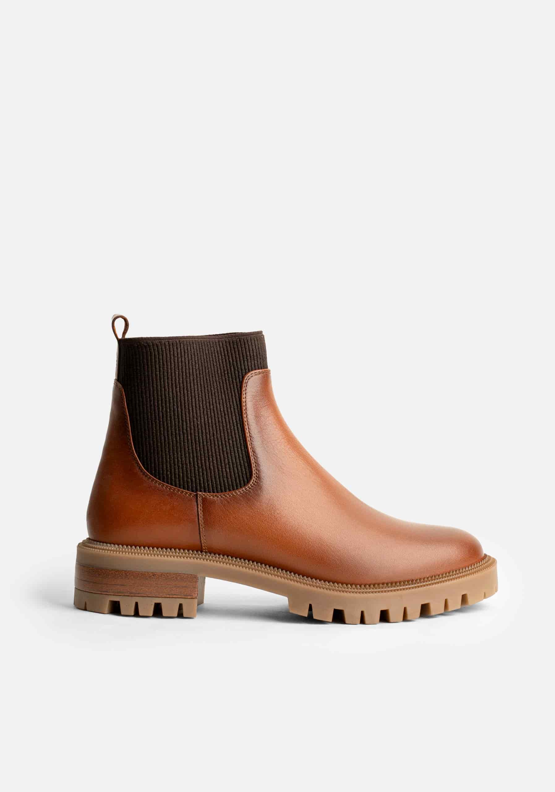 Botas Chelsea Mujer Marrón - miniatura 1