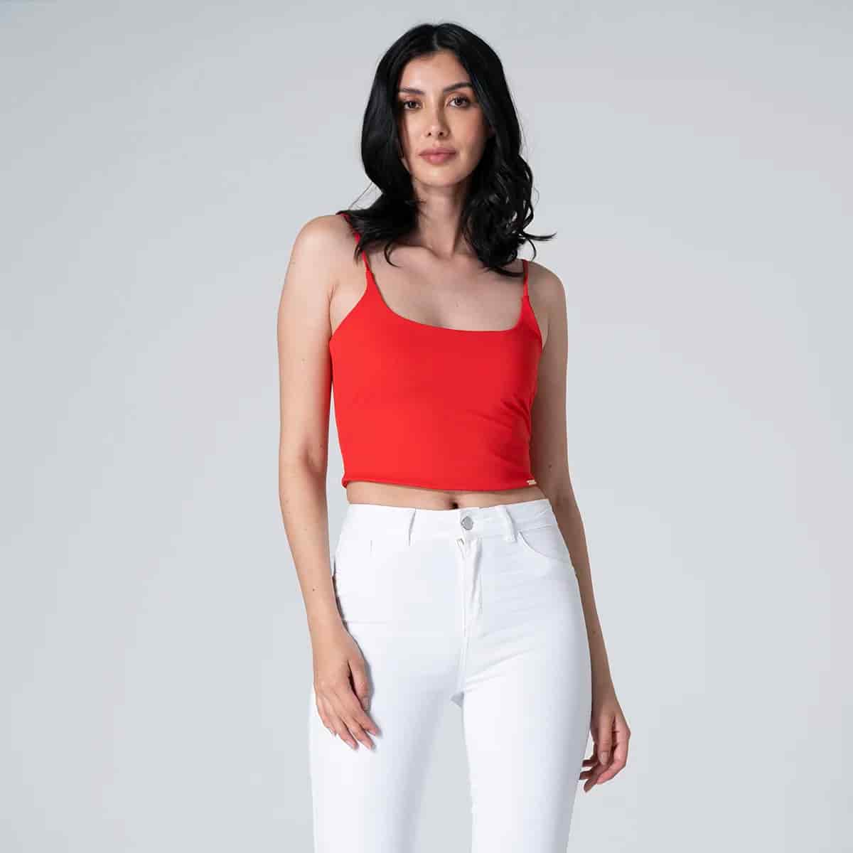 Blusa Crop Top Slim Tex - miniatura 1