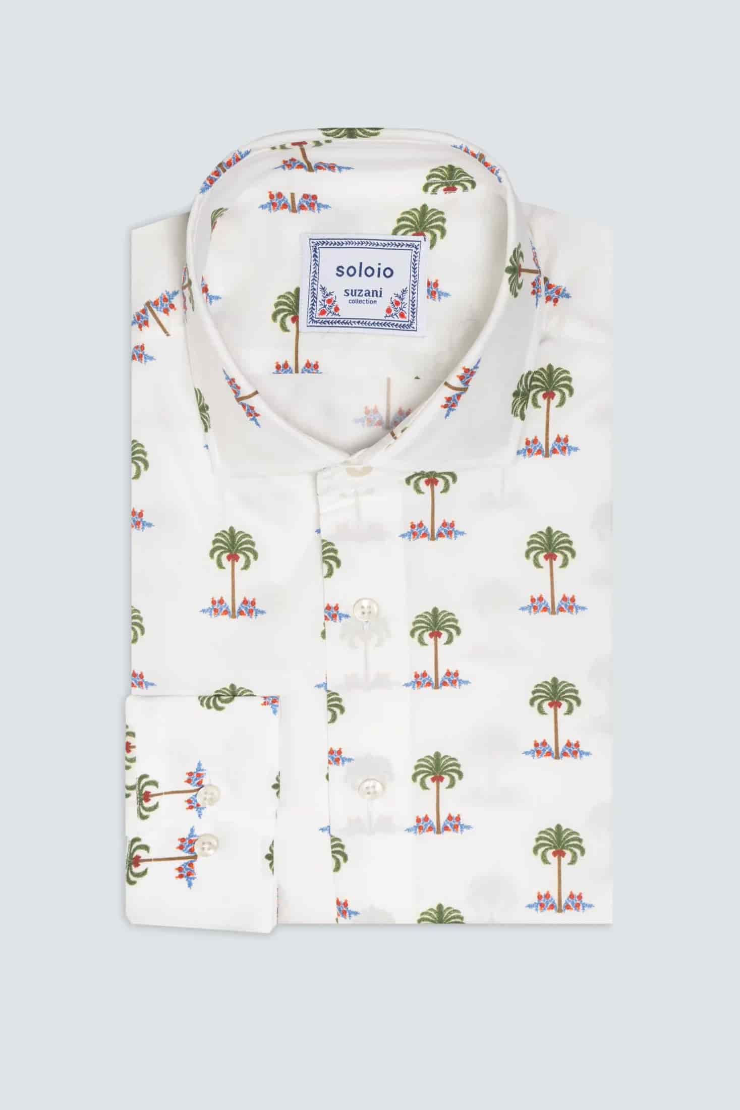 Men's cotton shirt white gioventu - miniatura 4