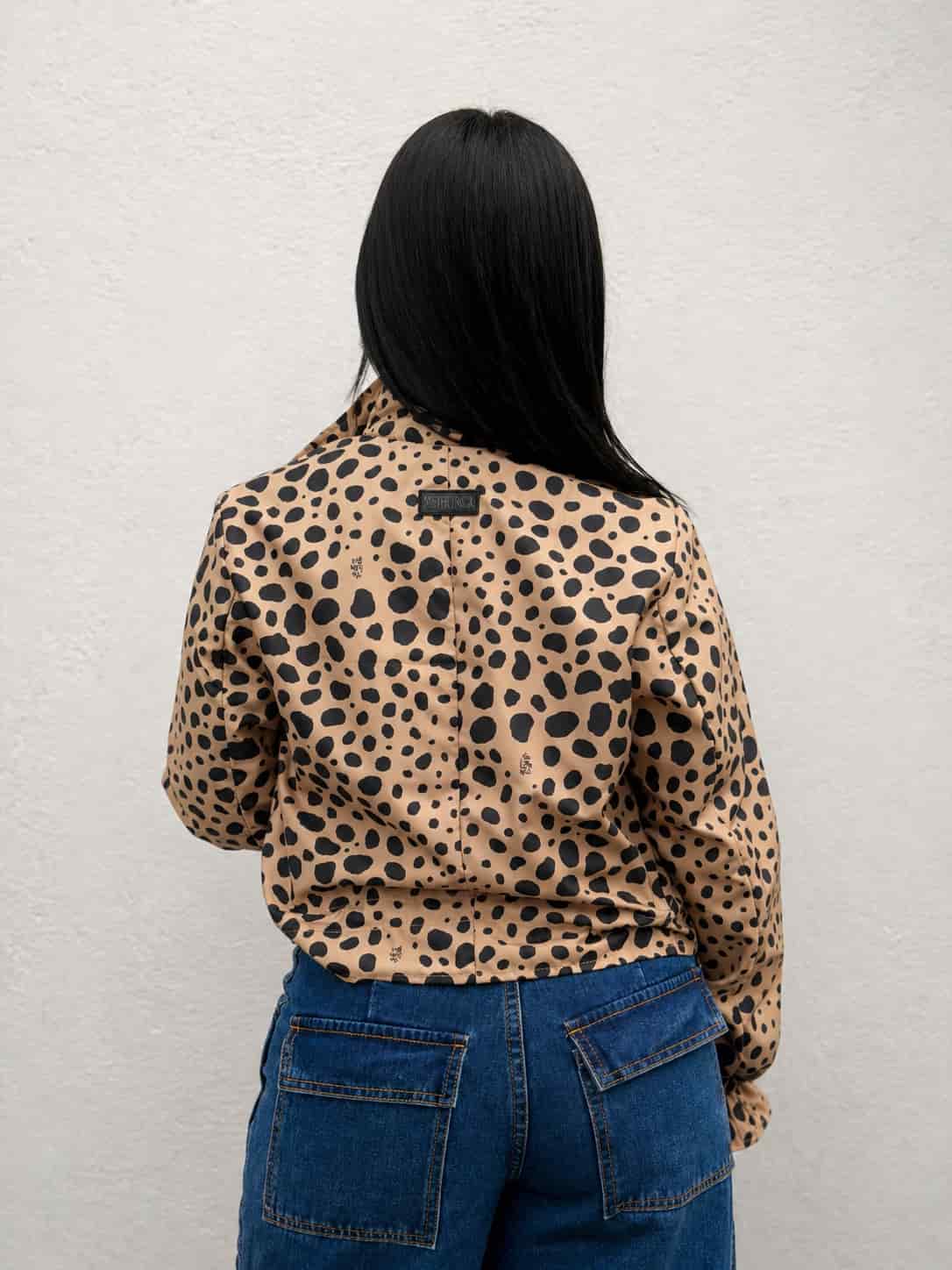 Chaqueta Corta Estampada Animal Print - miniatura 3