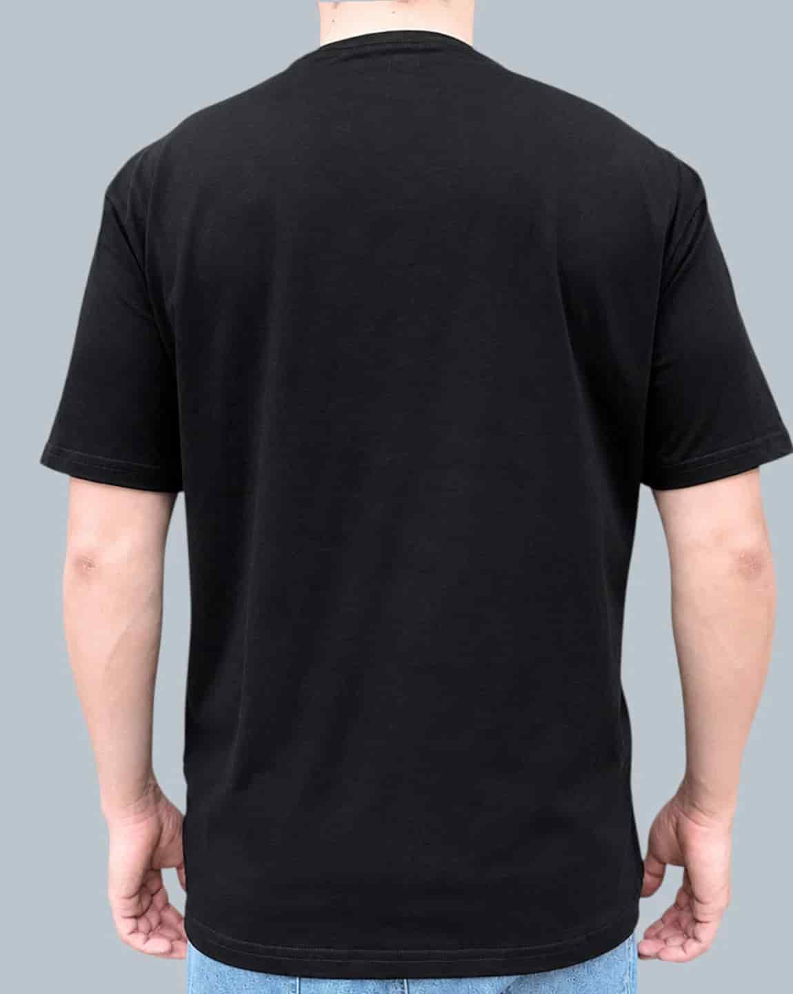 CAMISETA BASICA NEGRA ESCUDO SILUETA - miniatura 2
