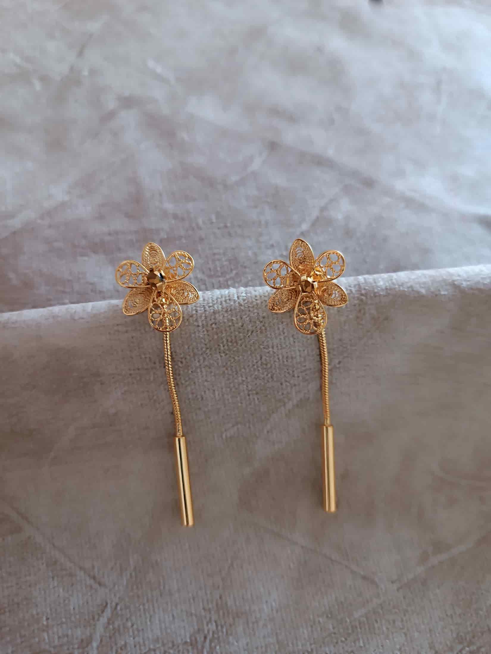 Aretes filigrana doble función Esther - miniatura 6