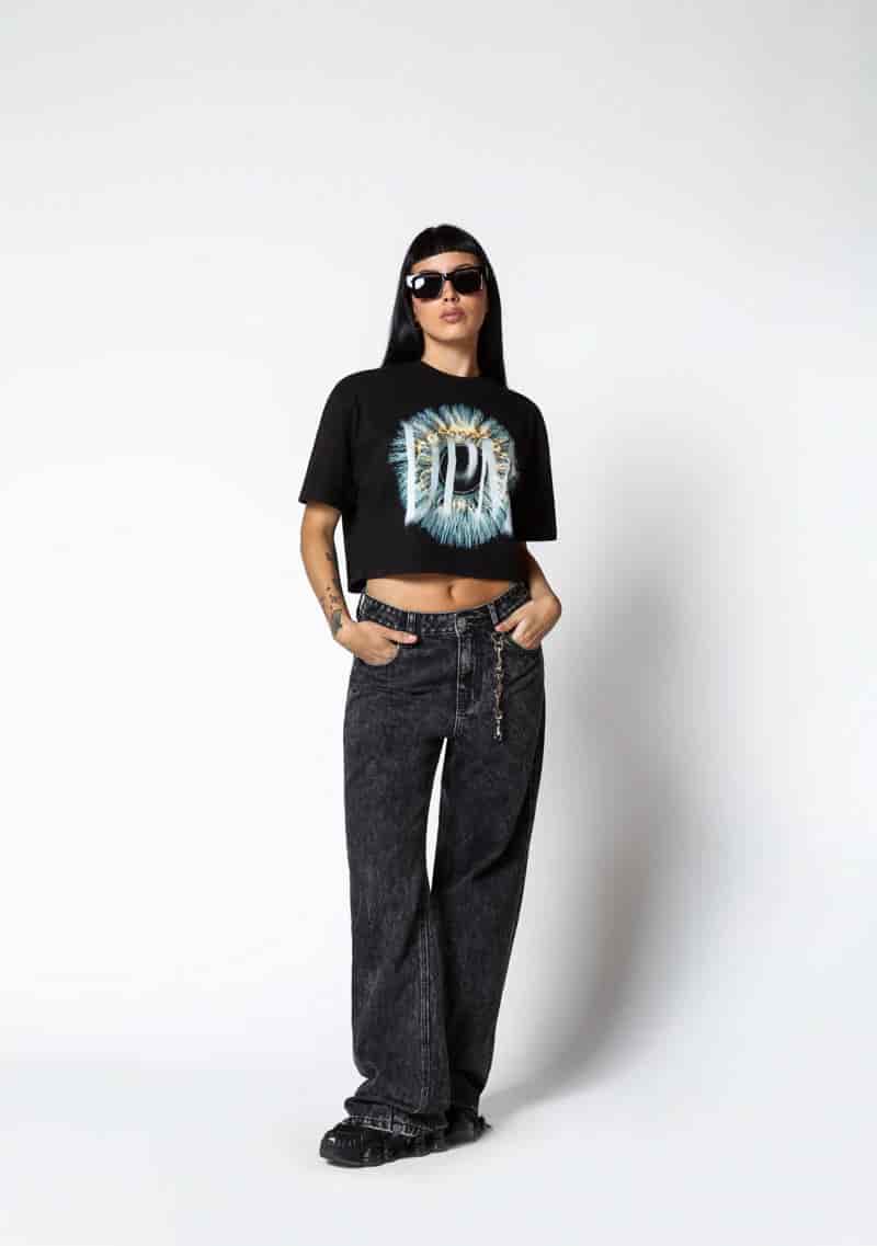 Dopamine black eye crop top - miniatura 8