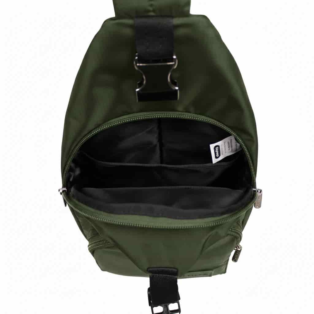 Bandolera Cruzada de Viaje Mediana Light Verde Militar -VM - miniatura 8