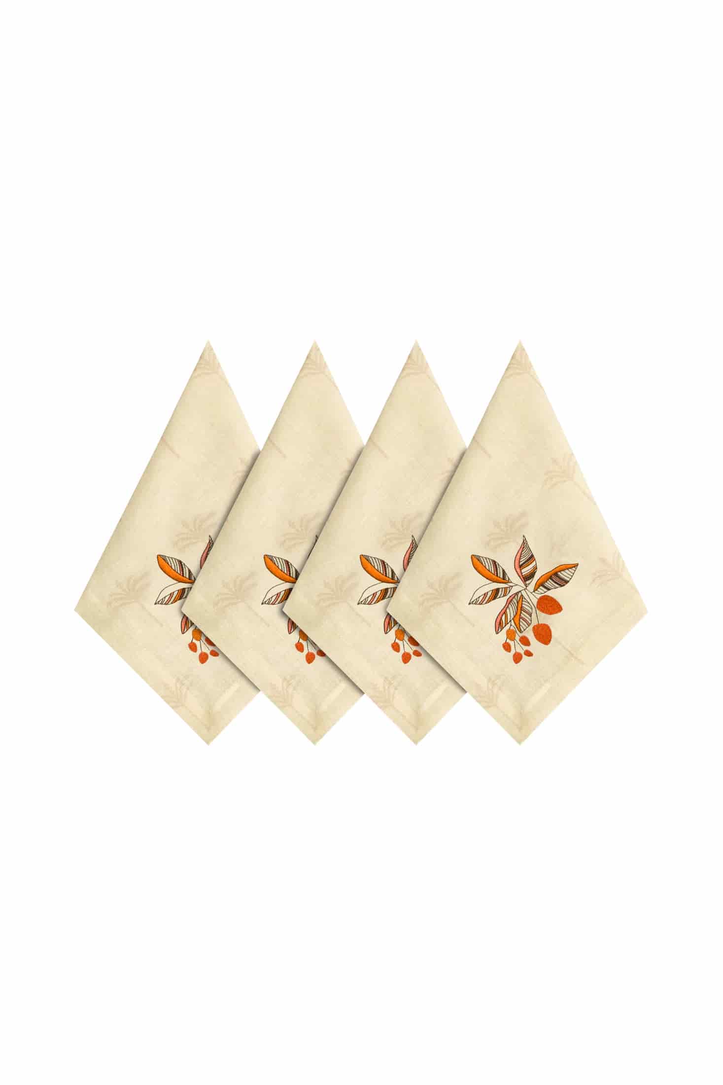 Chontaduros Linen Napkins / Ivory & Terra - Set of 4 - miniatura 1