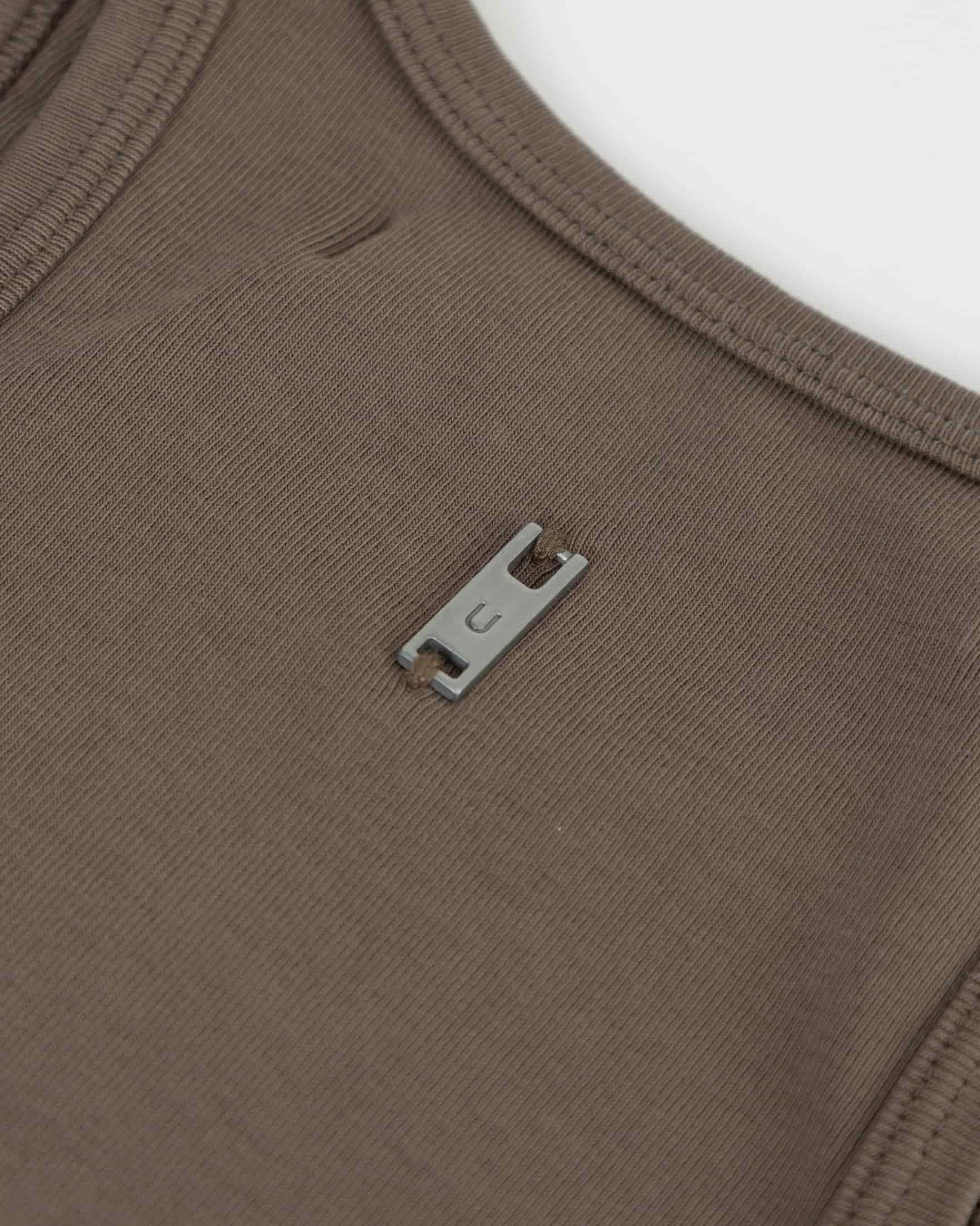 Line Basic Halter Tank Top Brown - miniatura 6