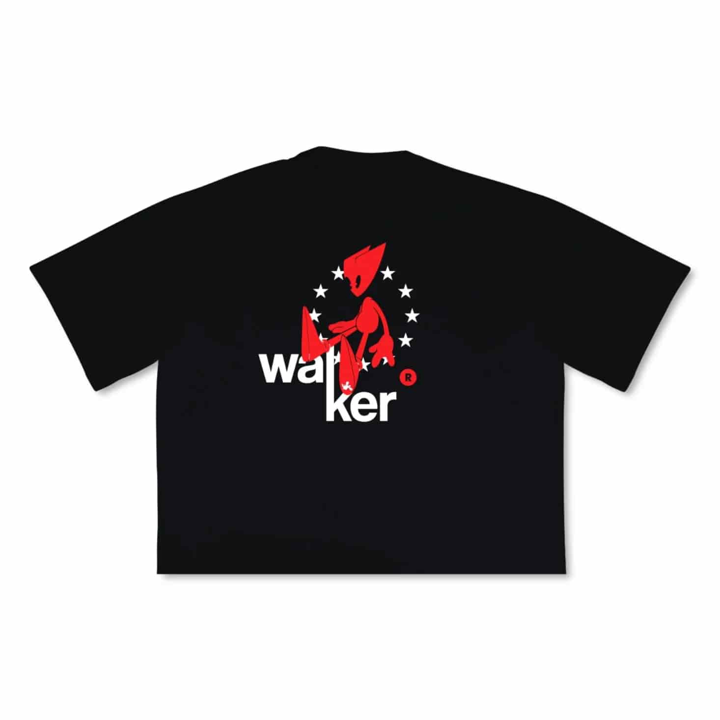Black T-Shirt Boxy Walk - miniatura 5