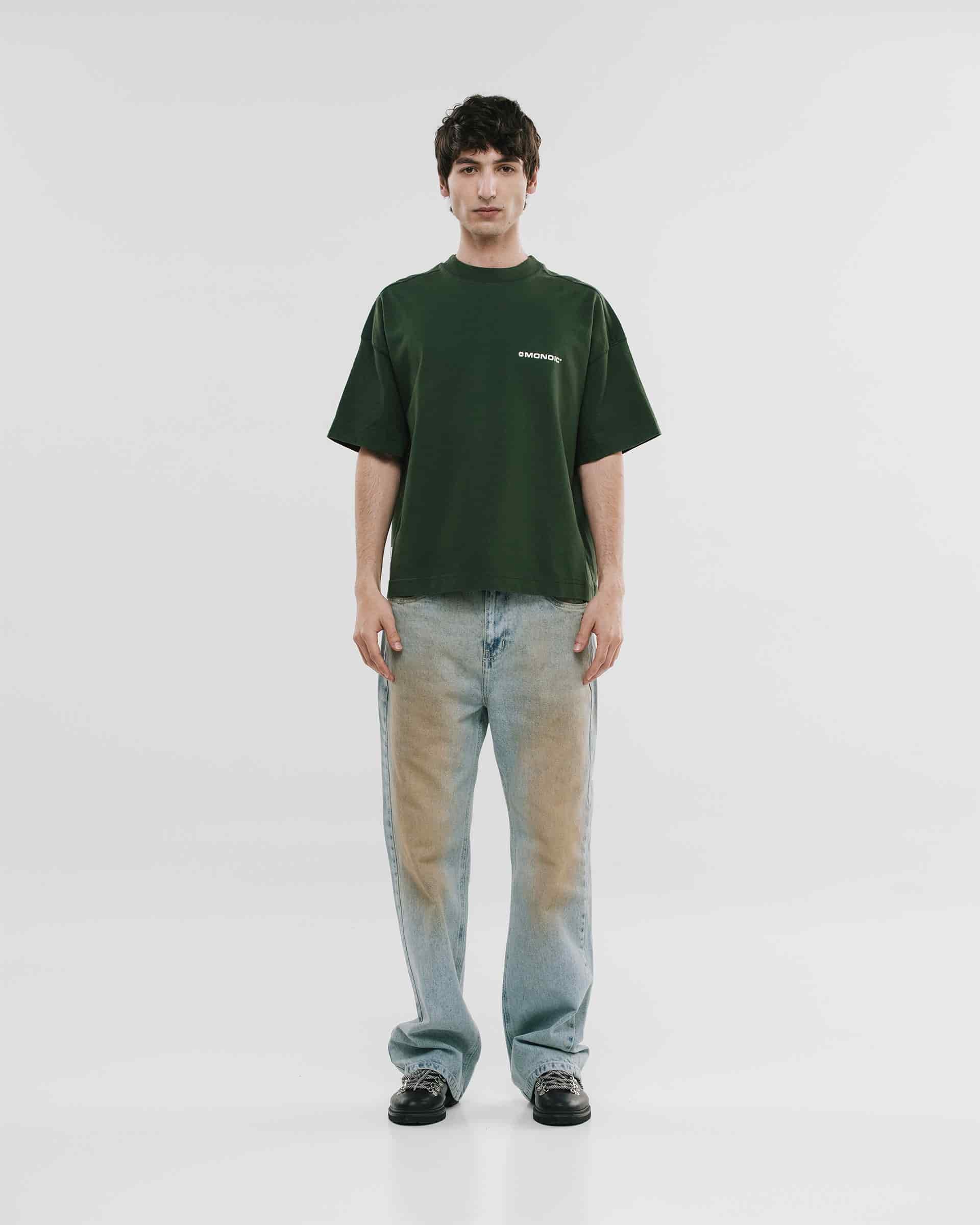 Camiseta Boxy Fit Básica V4 - Forest Green - miniatura 2