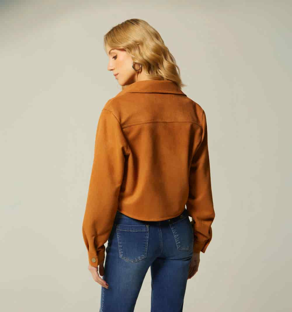 Blusa boxy camisera manga larga - miniatura 4
