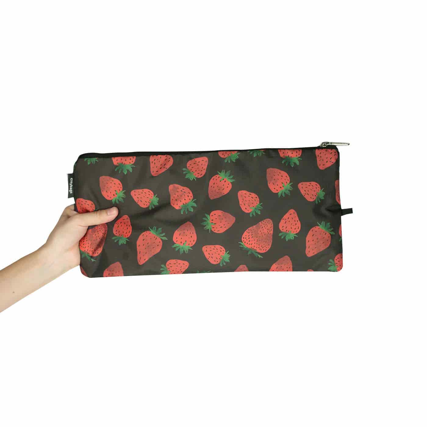 Maleta M ULTRA Plegable Estampado Fresas Citybags - miniatura 2