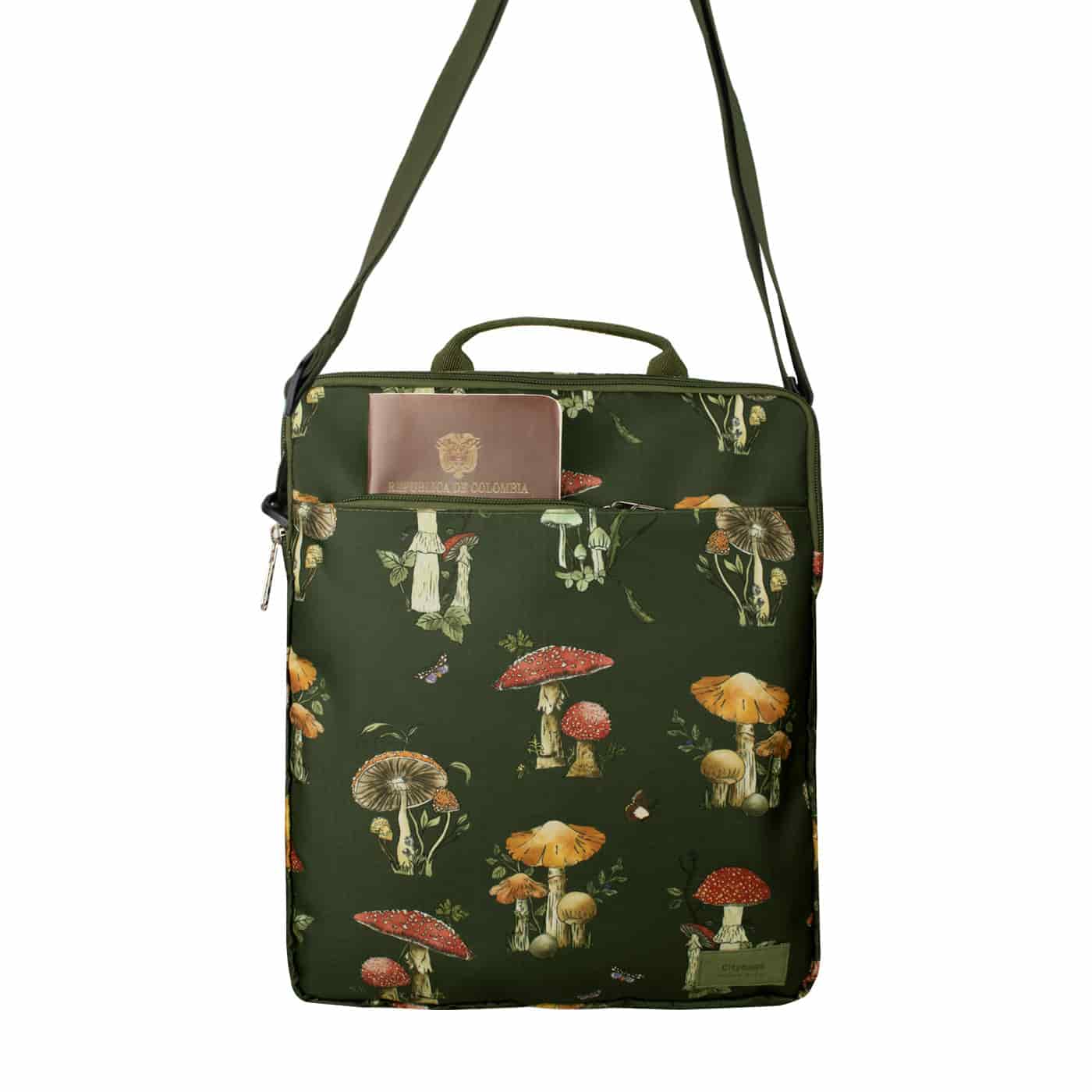 Bolso Manos Libres Convertible a Morral Citybags ULTRA Fungi - miniatura 7