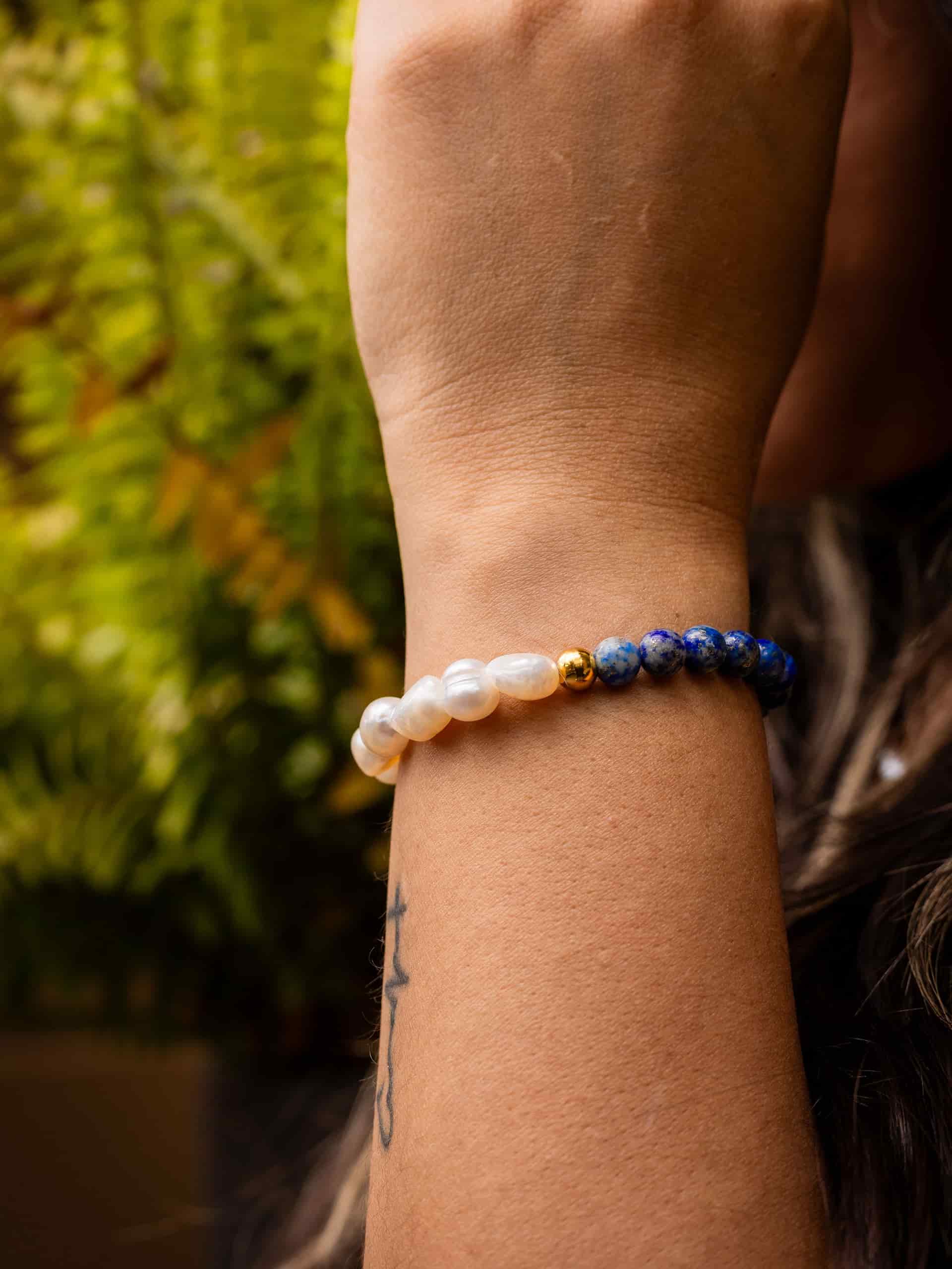 Brazalete Perla de Rio & Lapislázuli - miniatura 4